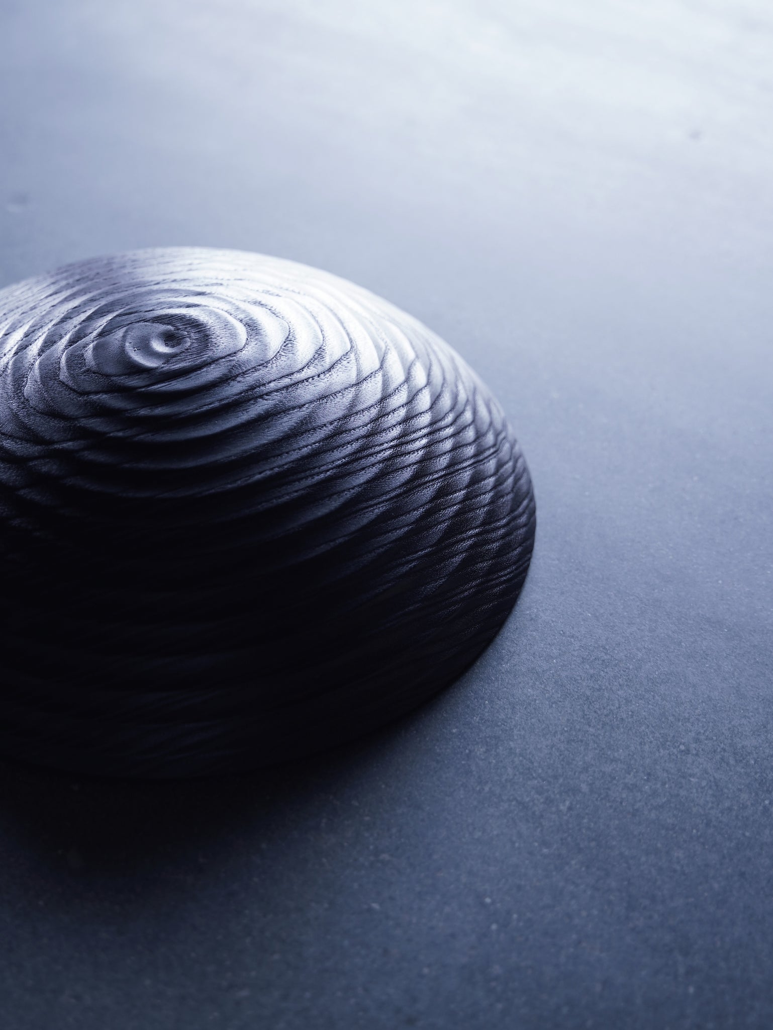 Coved Yakisugi Bowl - in Ash