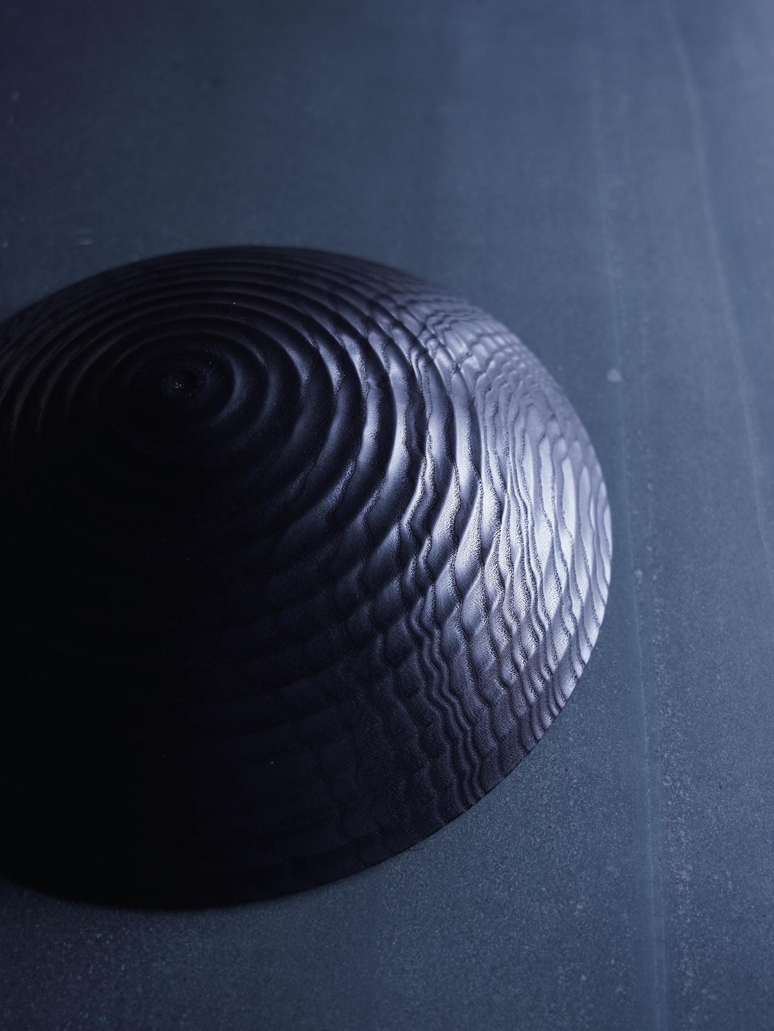 Coved Yakisugi Bowl - in Ash