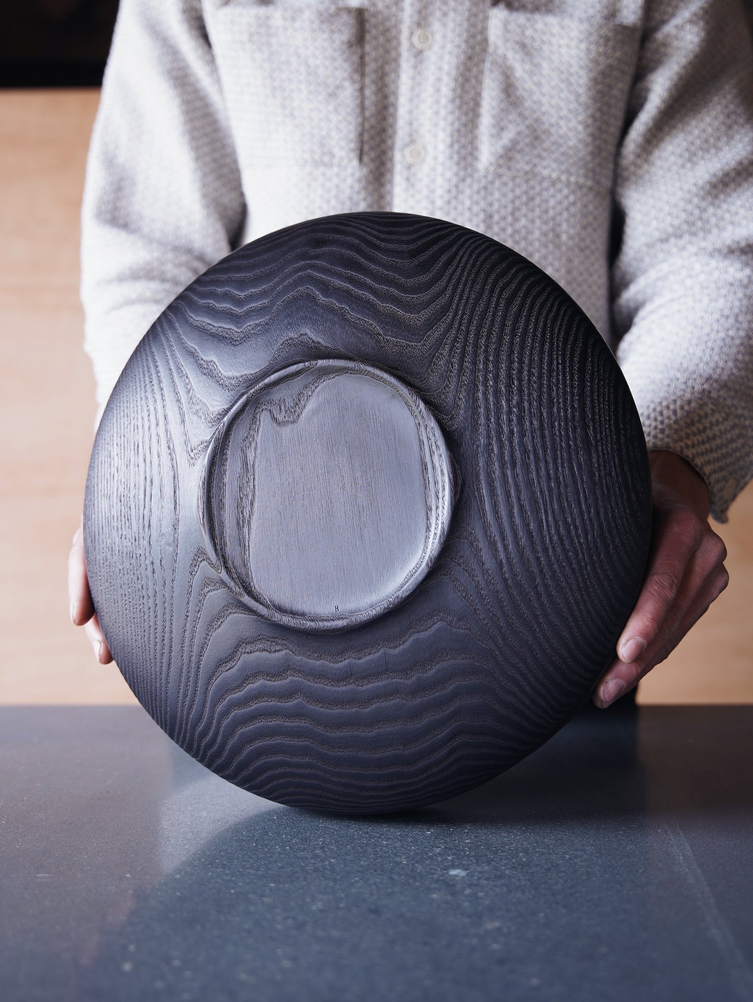 XL Yakisugi Bowl - in Ash