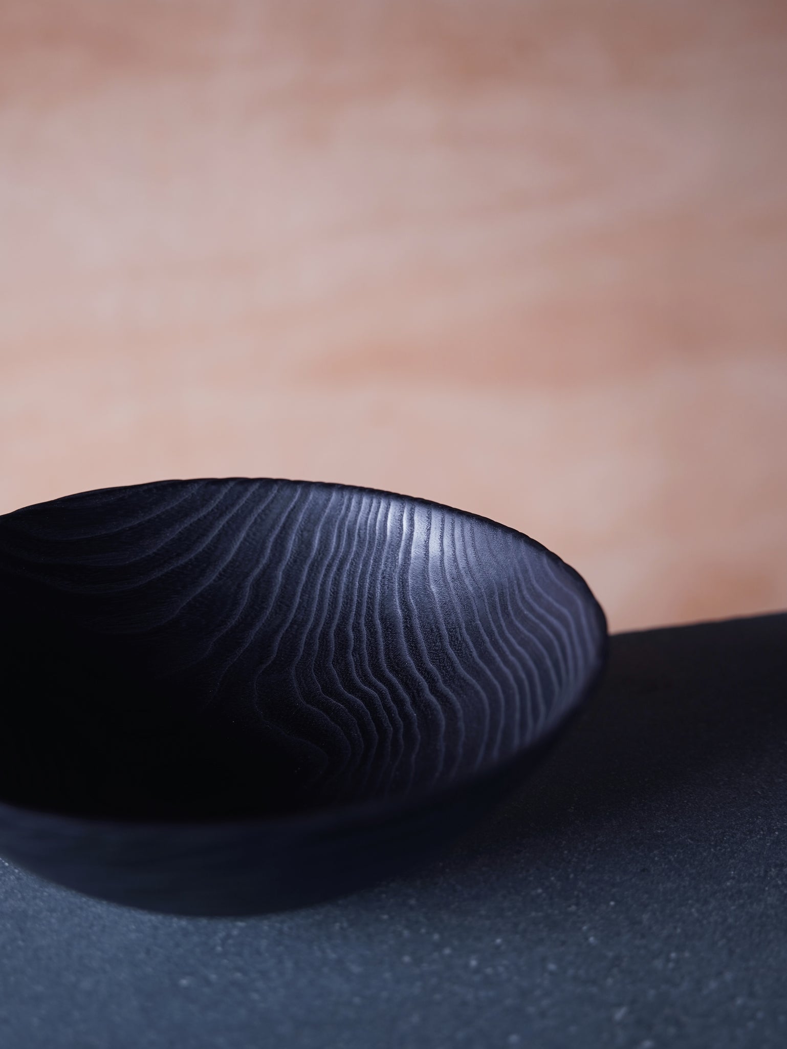 Coved Yakisugi Bowl - in Ash