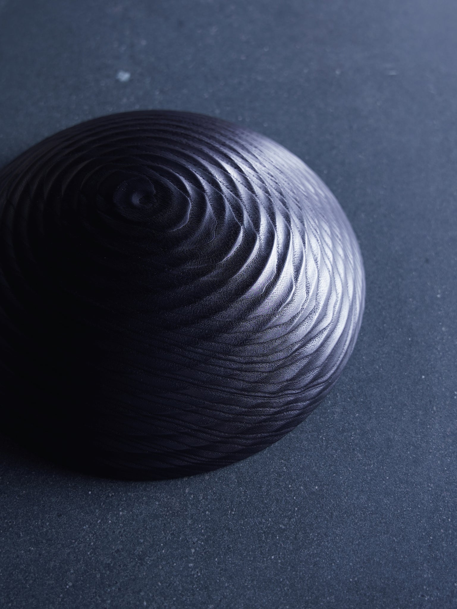 Coved Yakisugi Bowl - in Ash