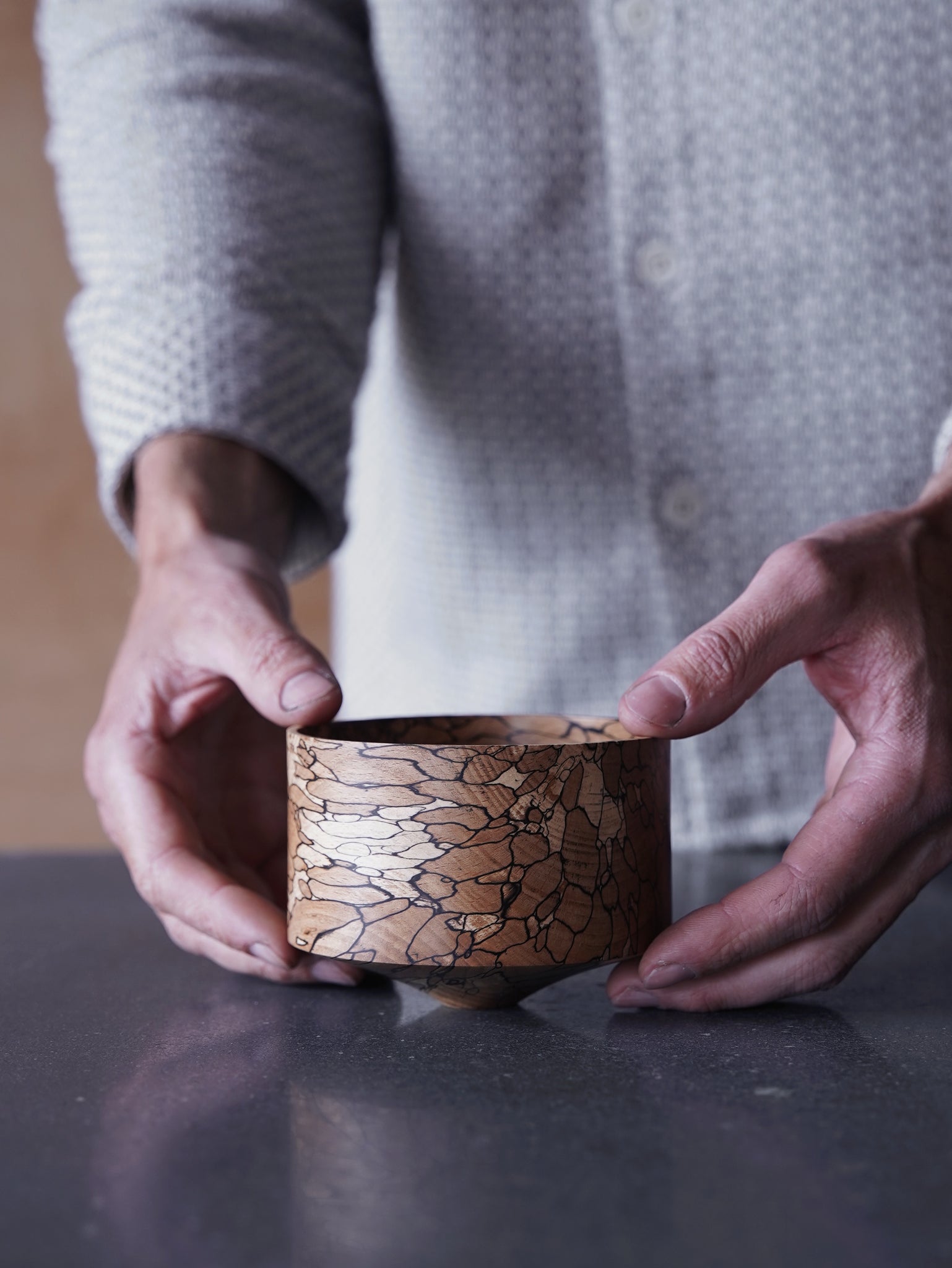 Bowl - in Spalted Beech
