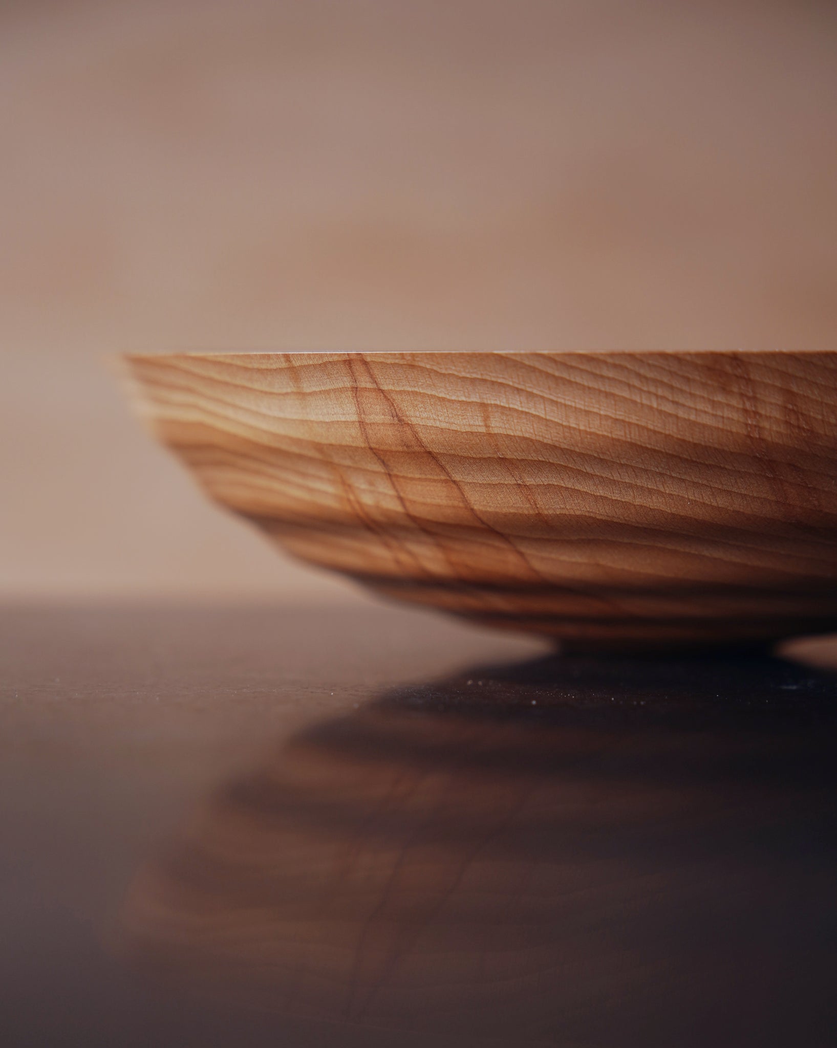 Waved Bowl - in Flamed Beech