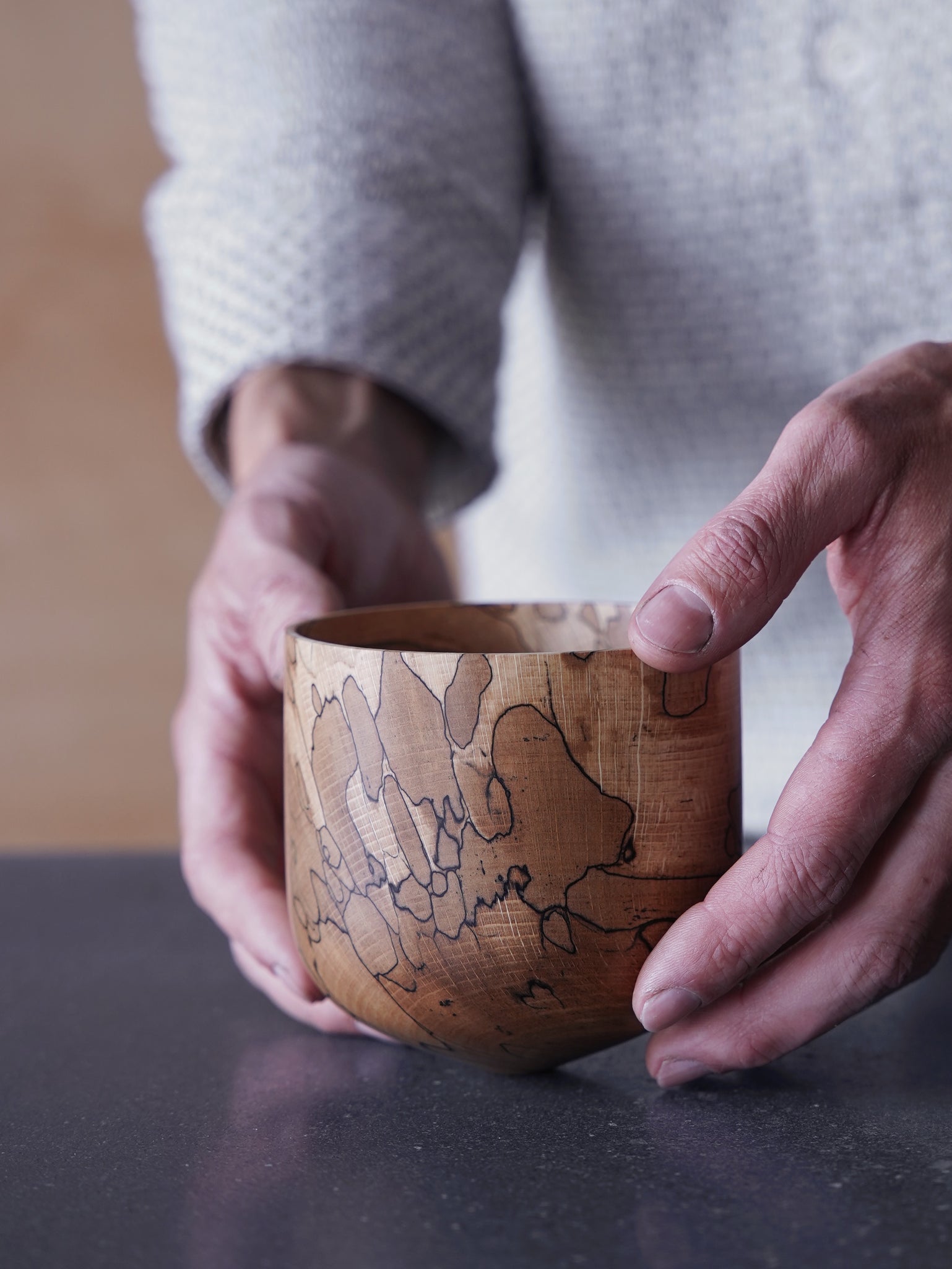 Vessel - in Spalted Beech