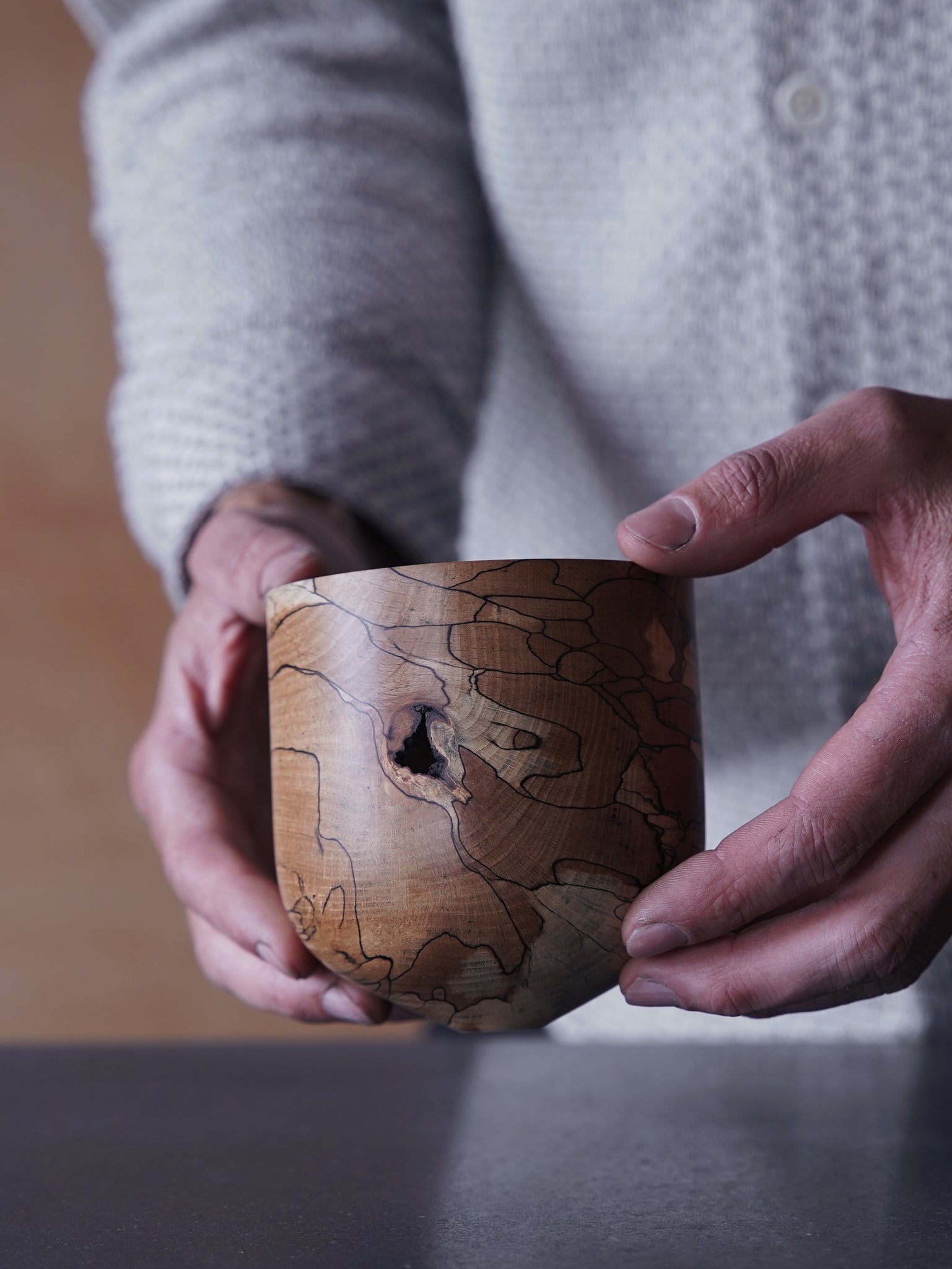 Vessel - in Spalted Beech