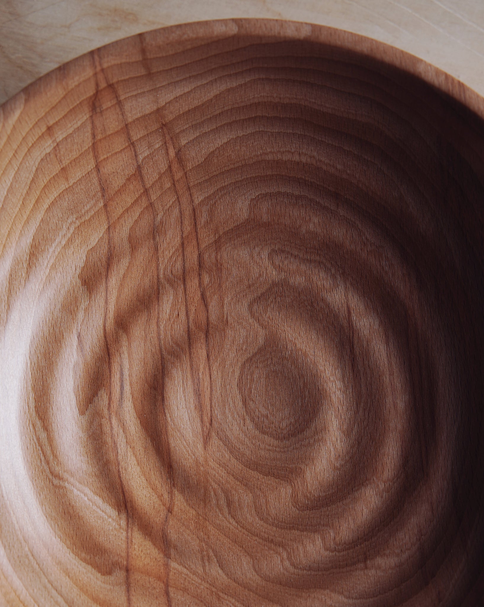 Waved Bowl - in Flamed Beech