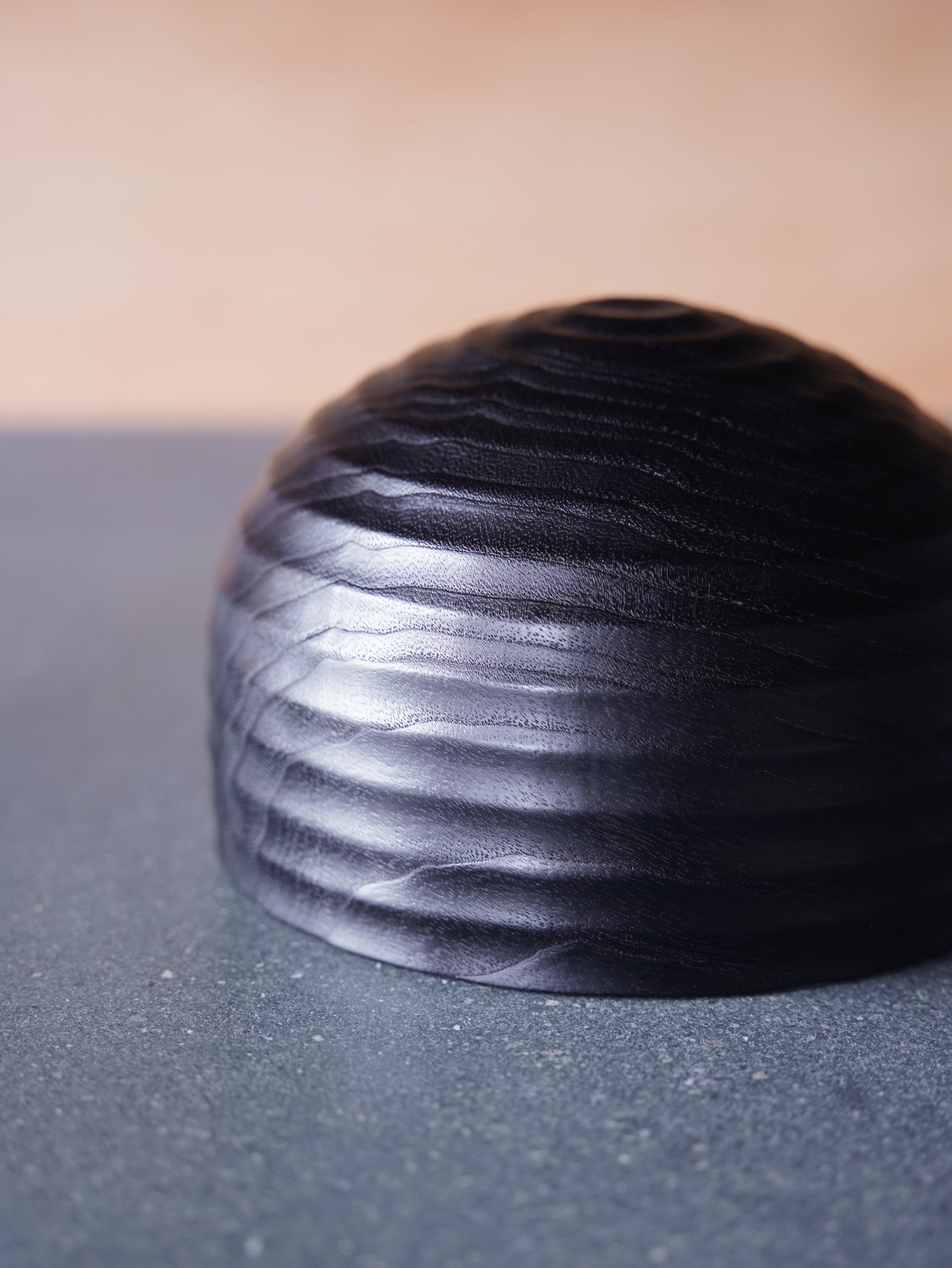 Coved Yakisugi Bowl - in Ash