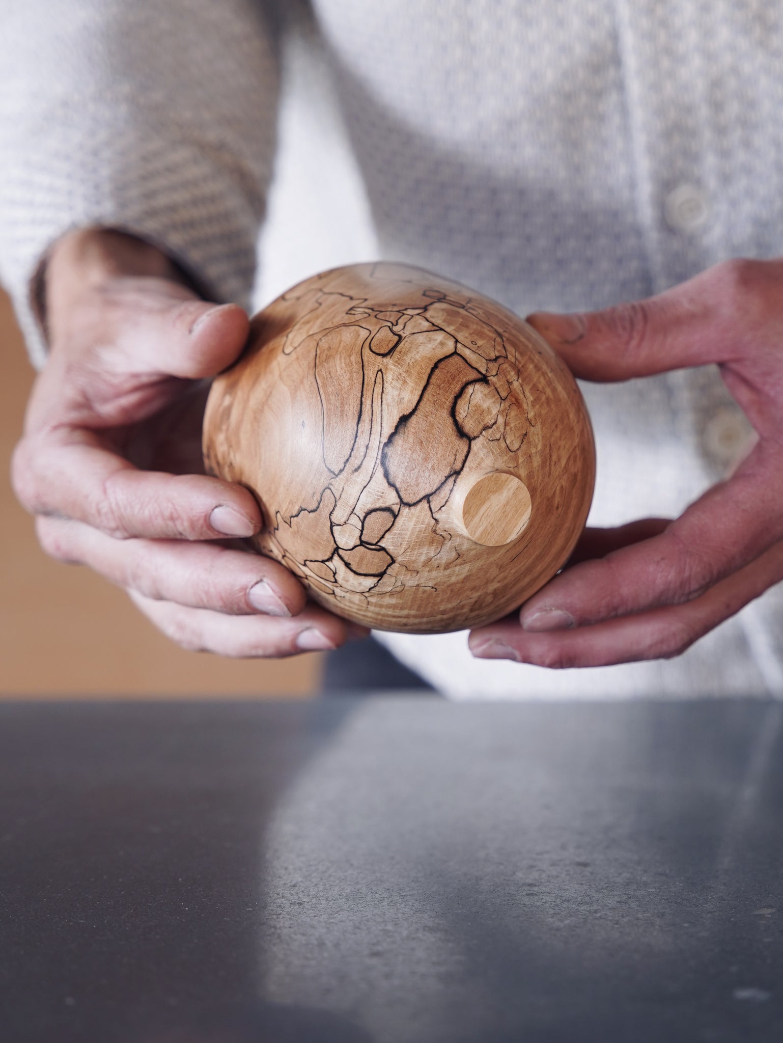 Vessel - in Spalted Beech