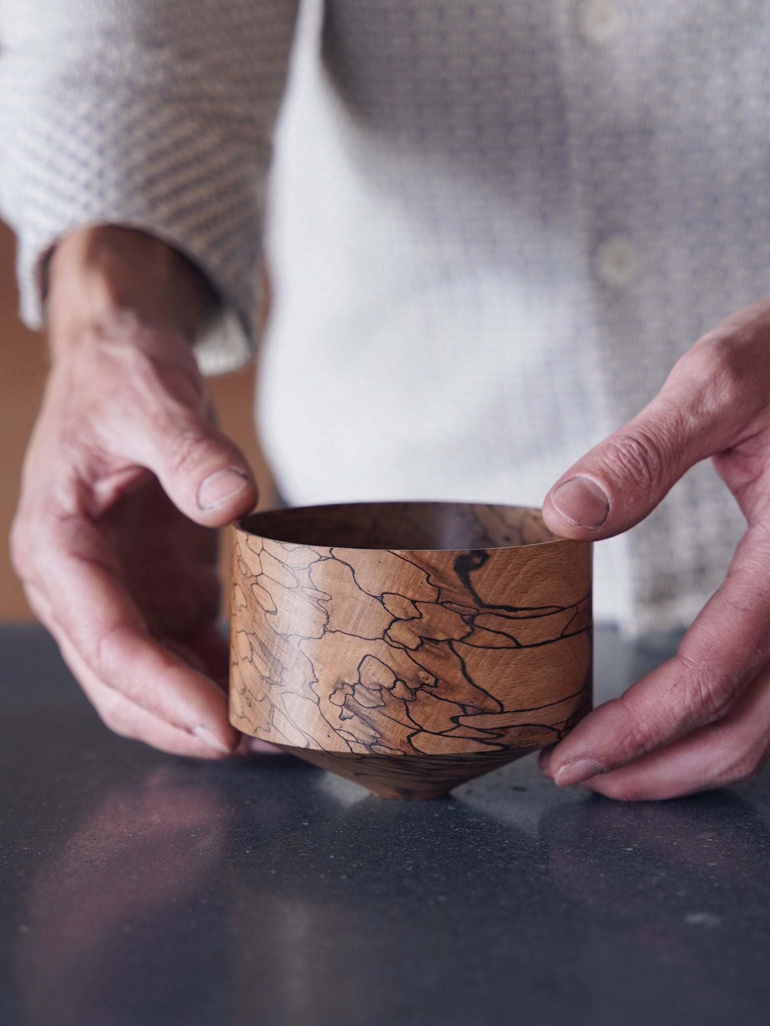 Bowl - in Spalted Beech