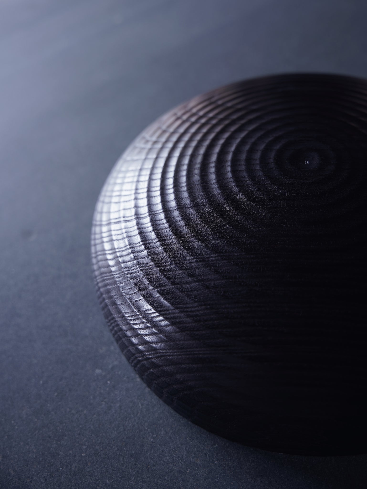 Coved Yakisugi Bowl - in Ash