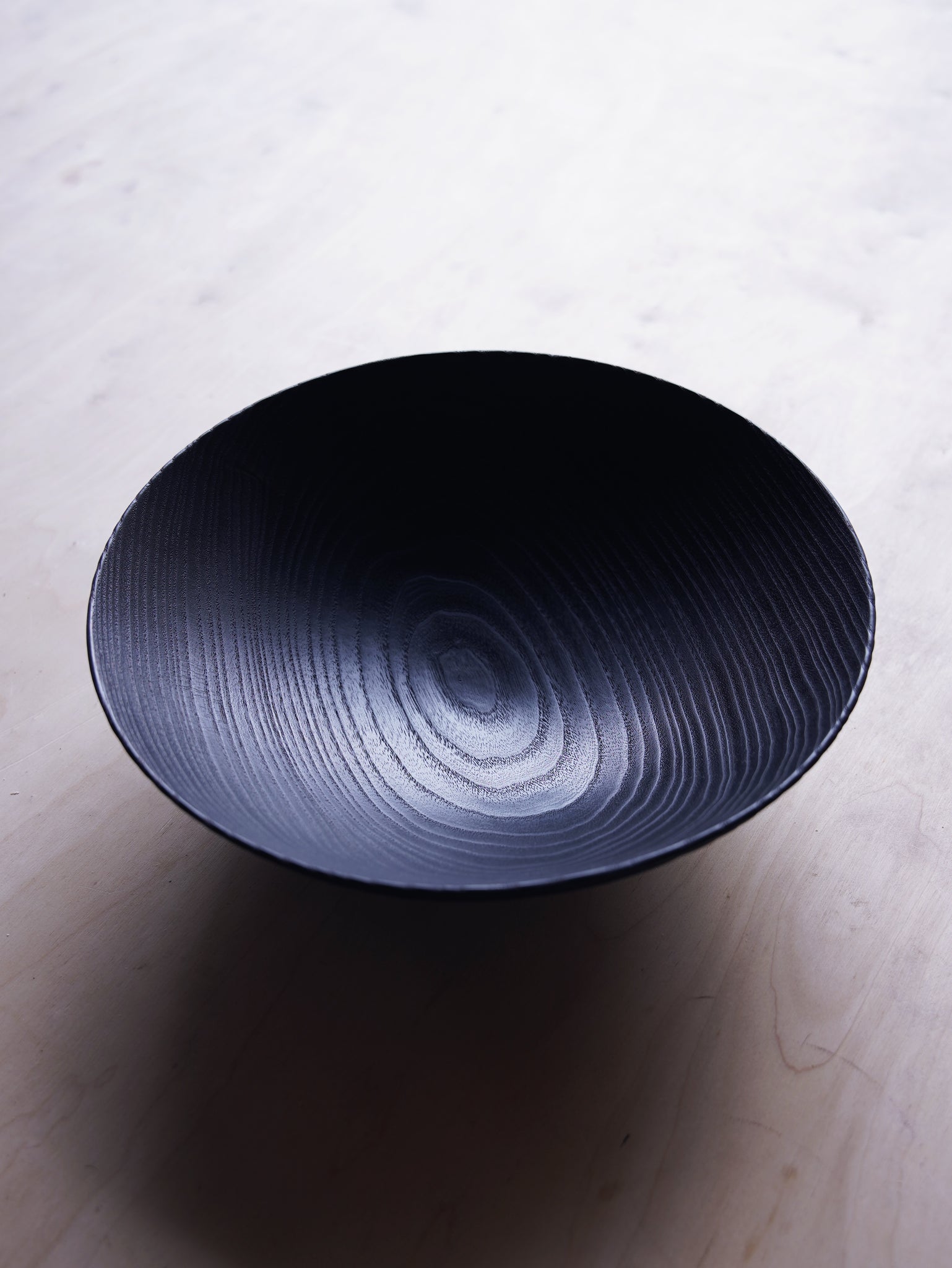 Coved Yakisugi Bowl - in Ash