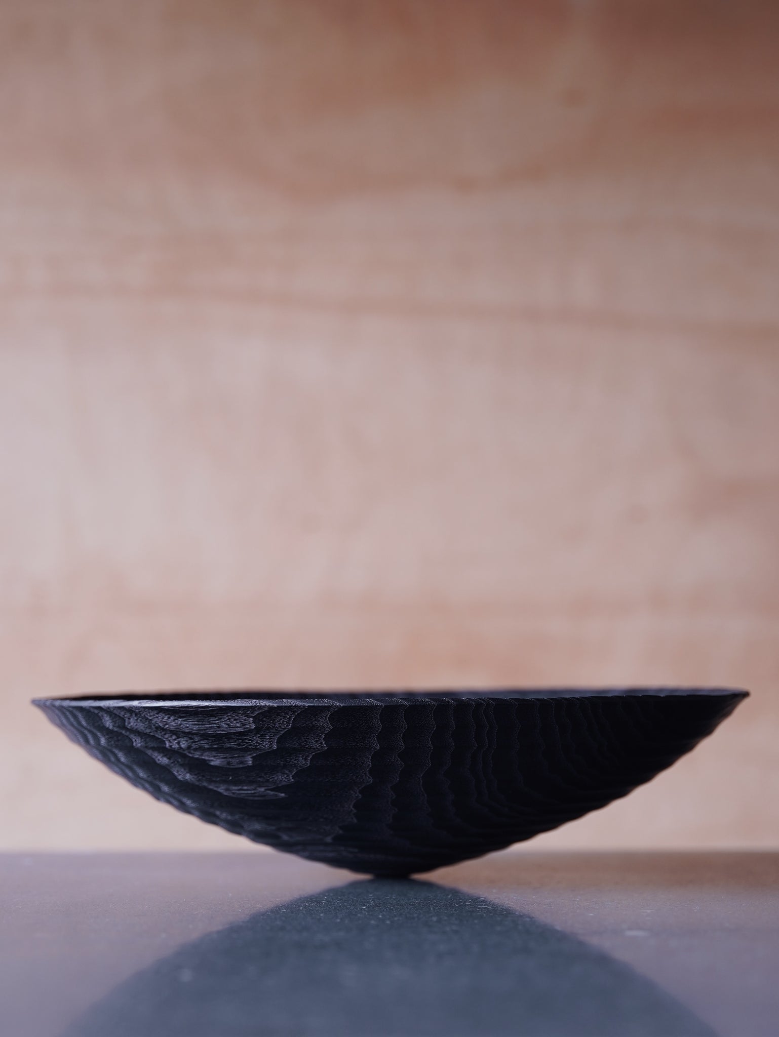 Coved Yakisugi Bowl - in Ash