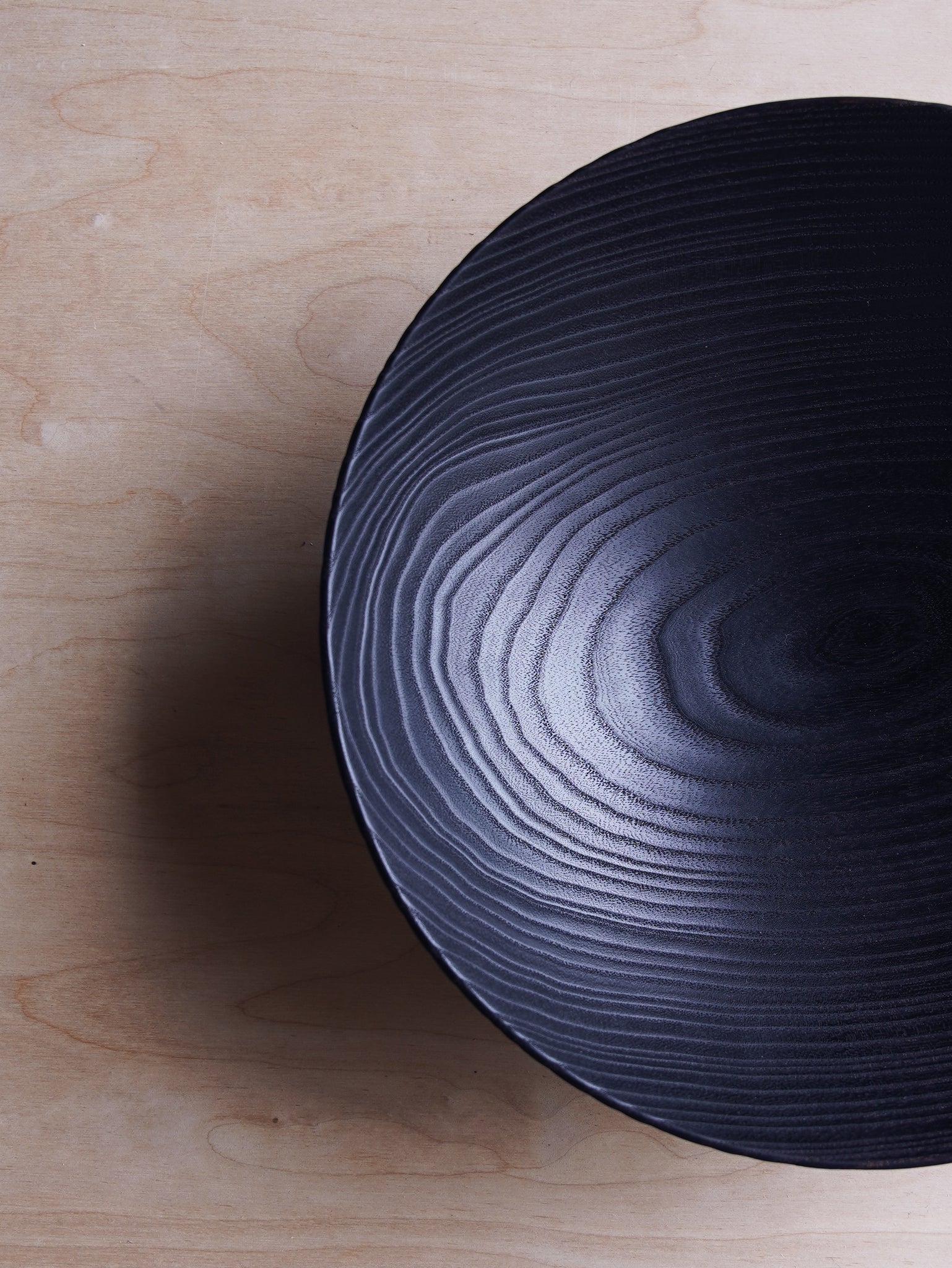 Coved Yakisugi Bowl - in Ash