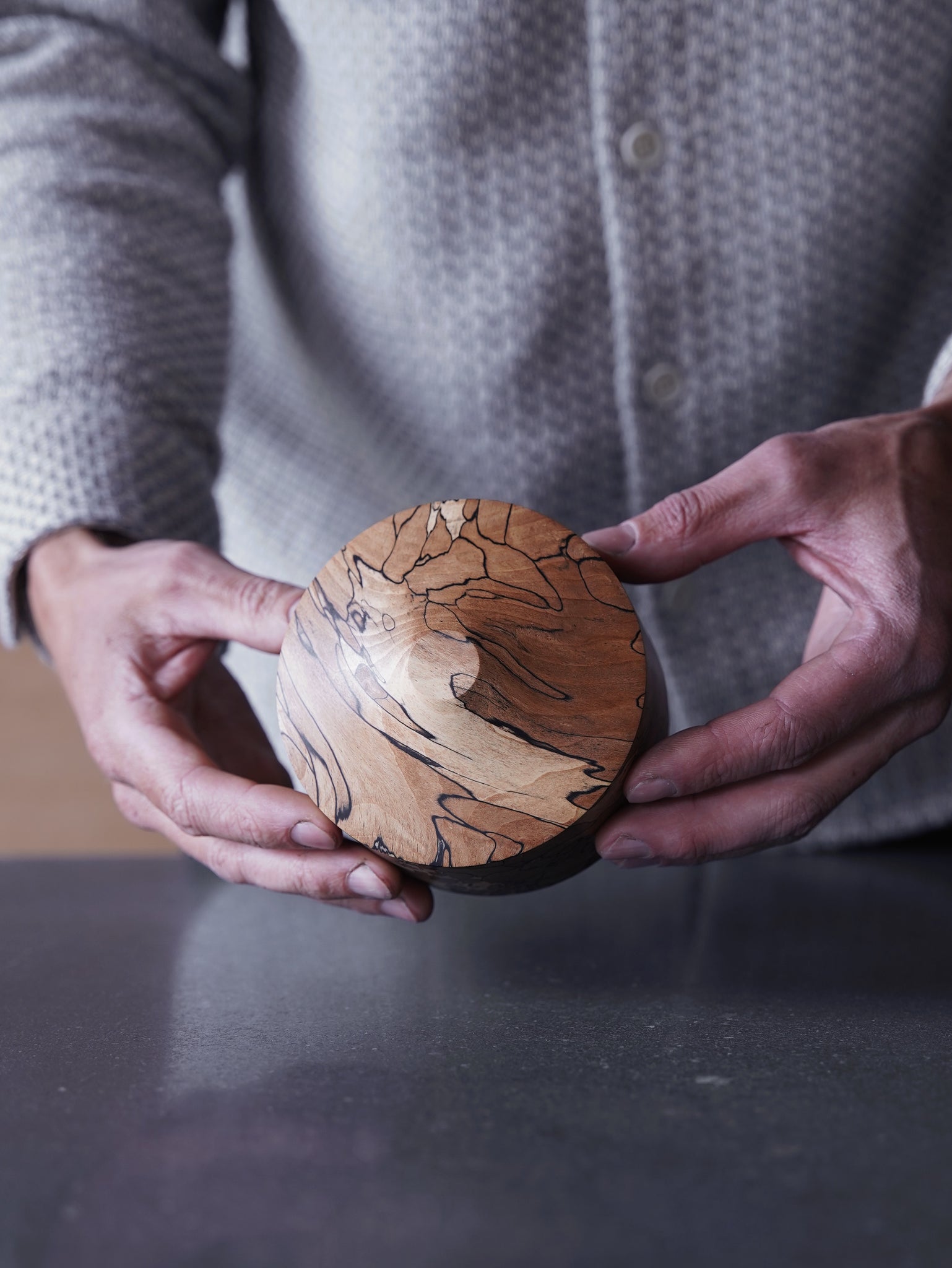 Bowl - in Spalted Beech