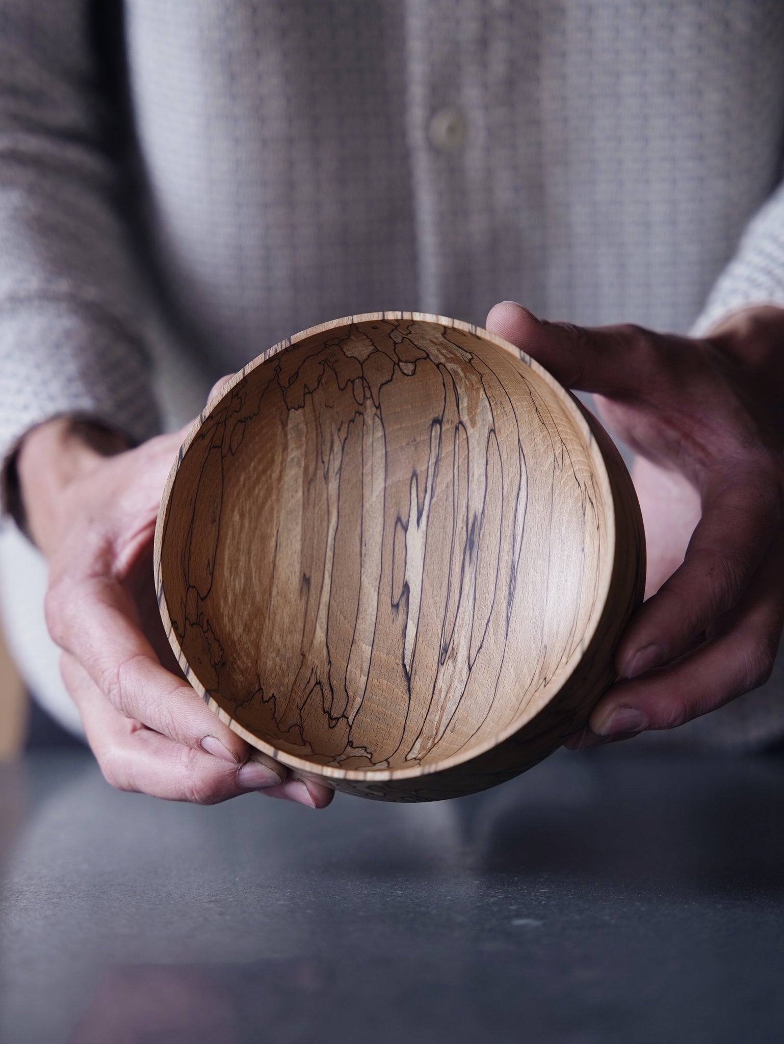 Bowl - in Spalted Beech