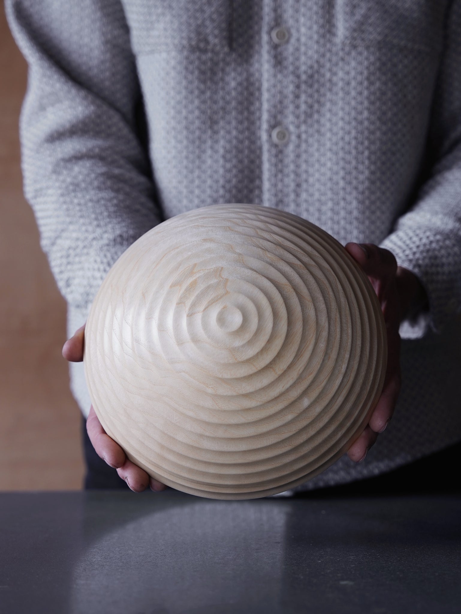 Coved Bowl - in Ash