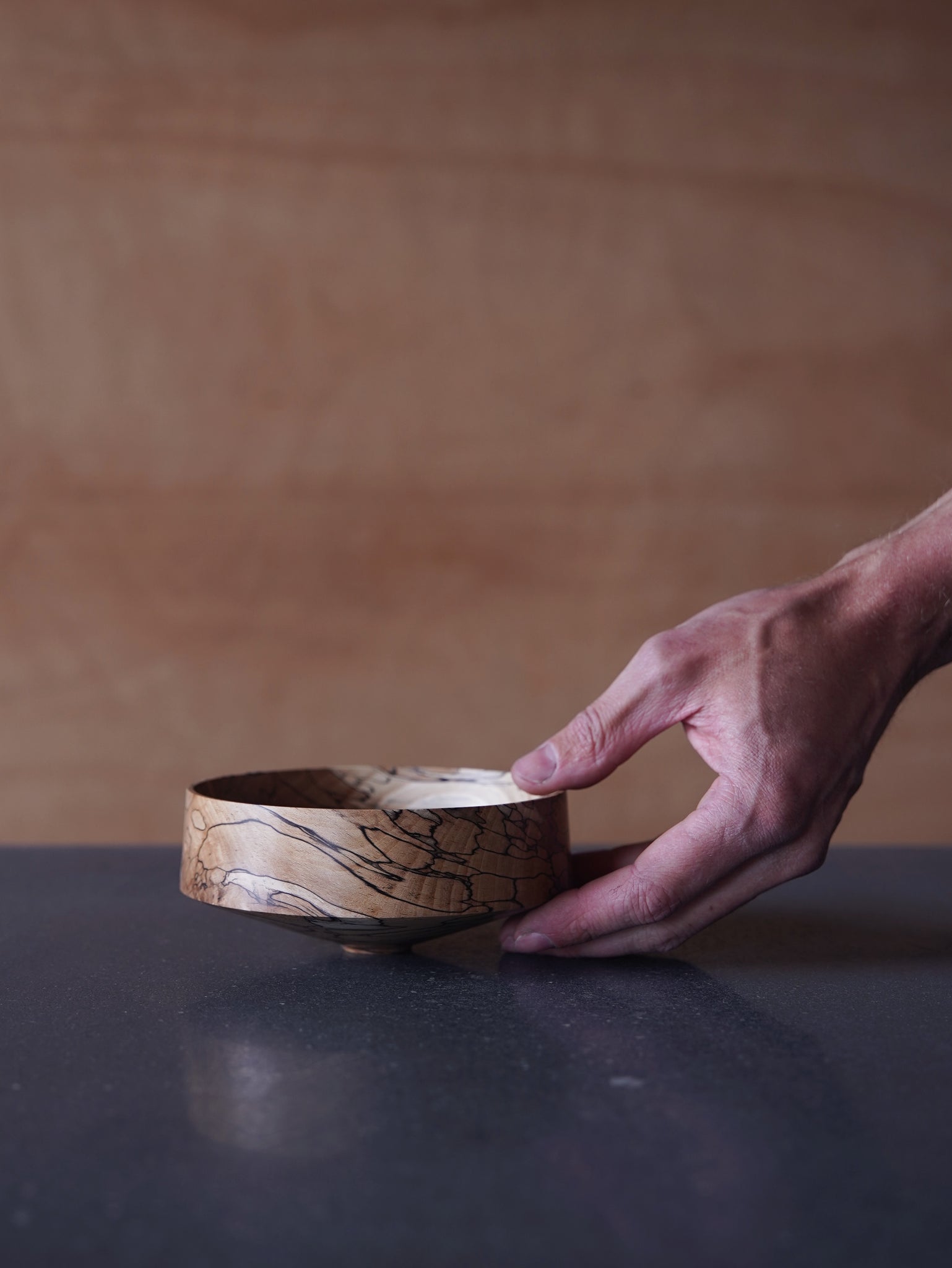 Bowl - in Spalted Beech
