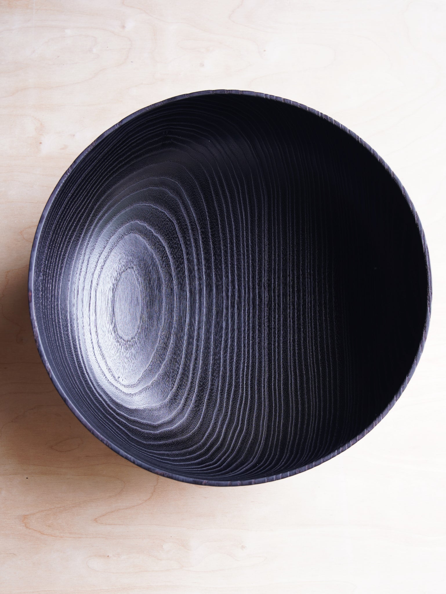 Coved Yakisugi Bowl - in Ash