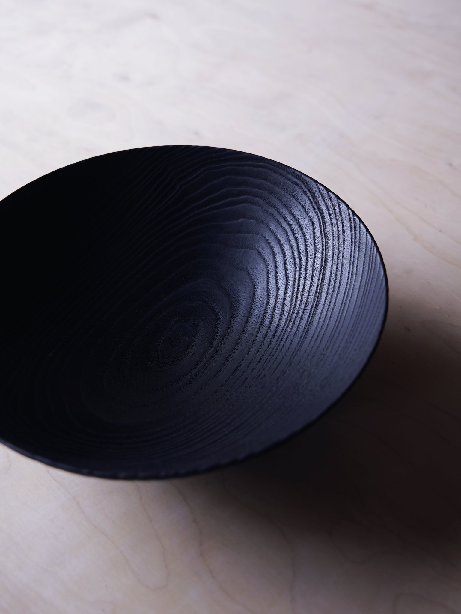 Coved Yakisugi Bowl - in Ash