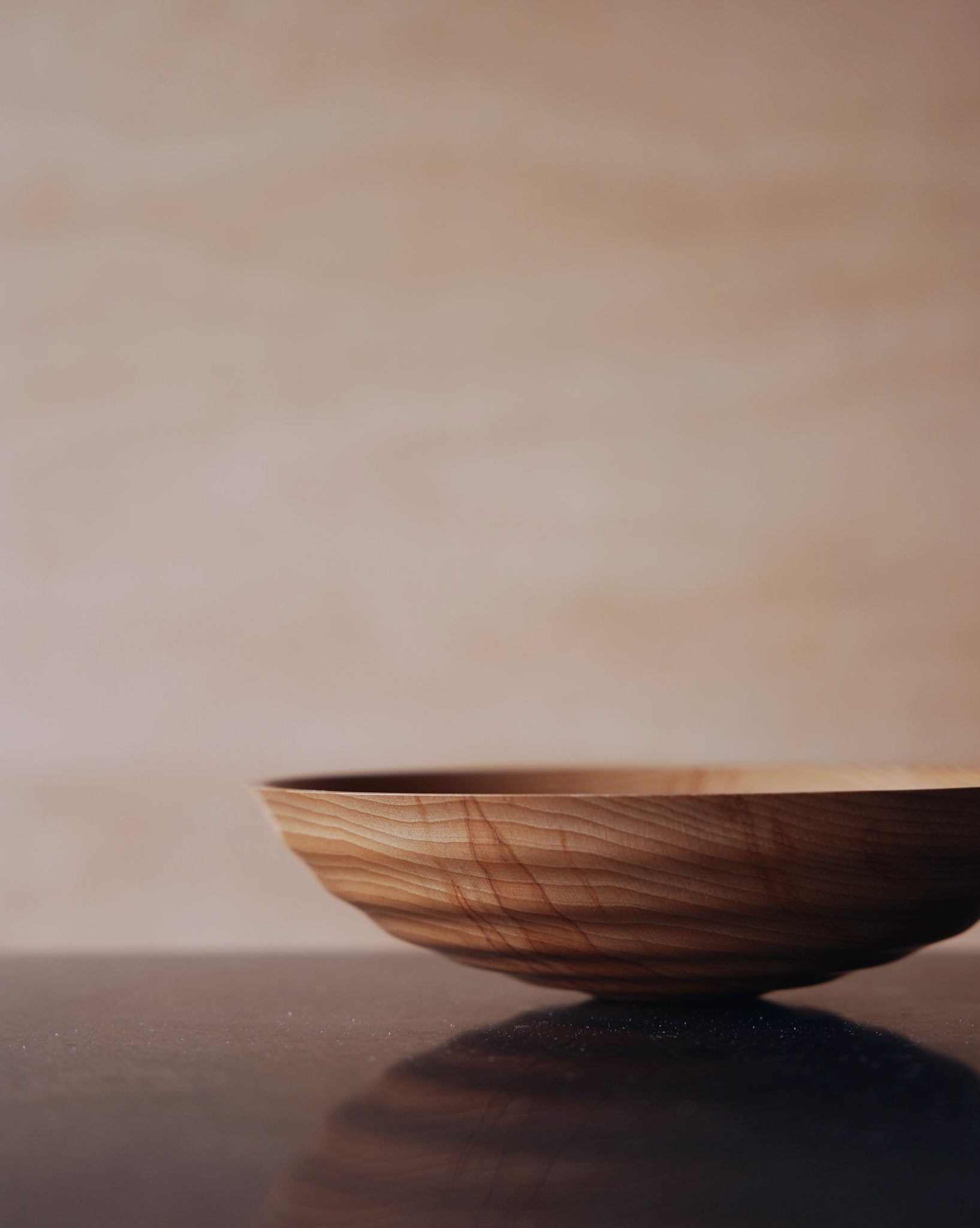 Waved Bowl - in Flamed Beech