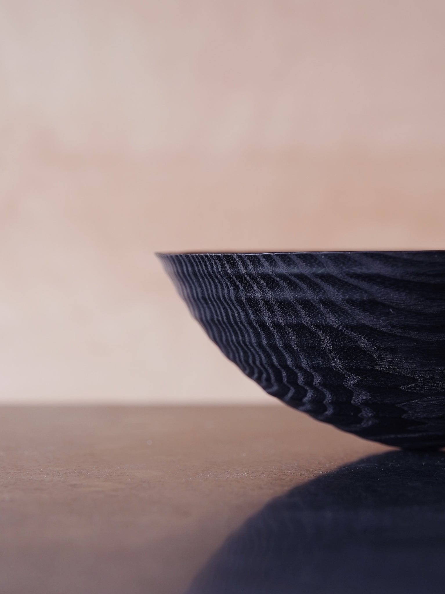 Coved Yakisugi Bowl - in Ash