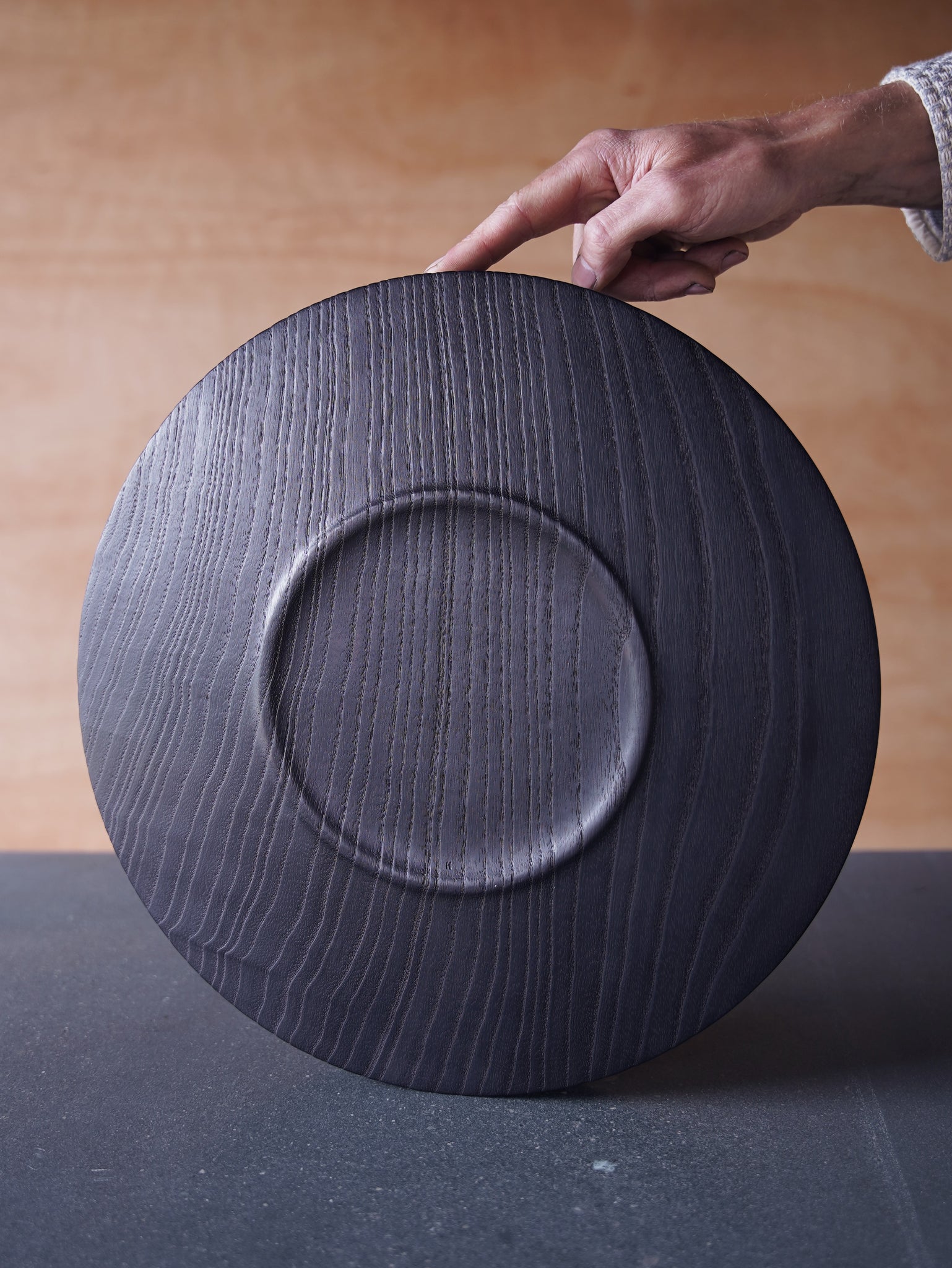 XL Yakisugi Low Bowl - in Ash