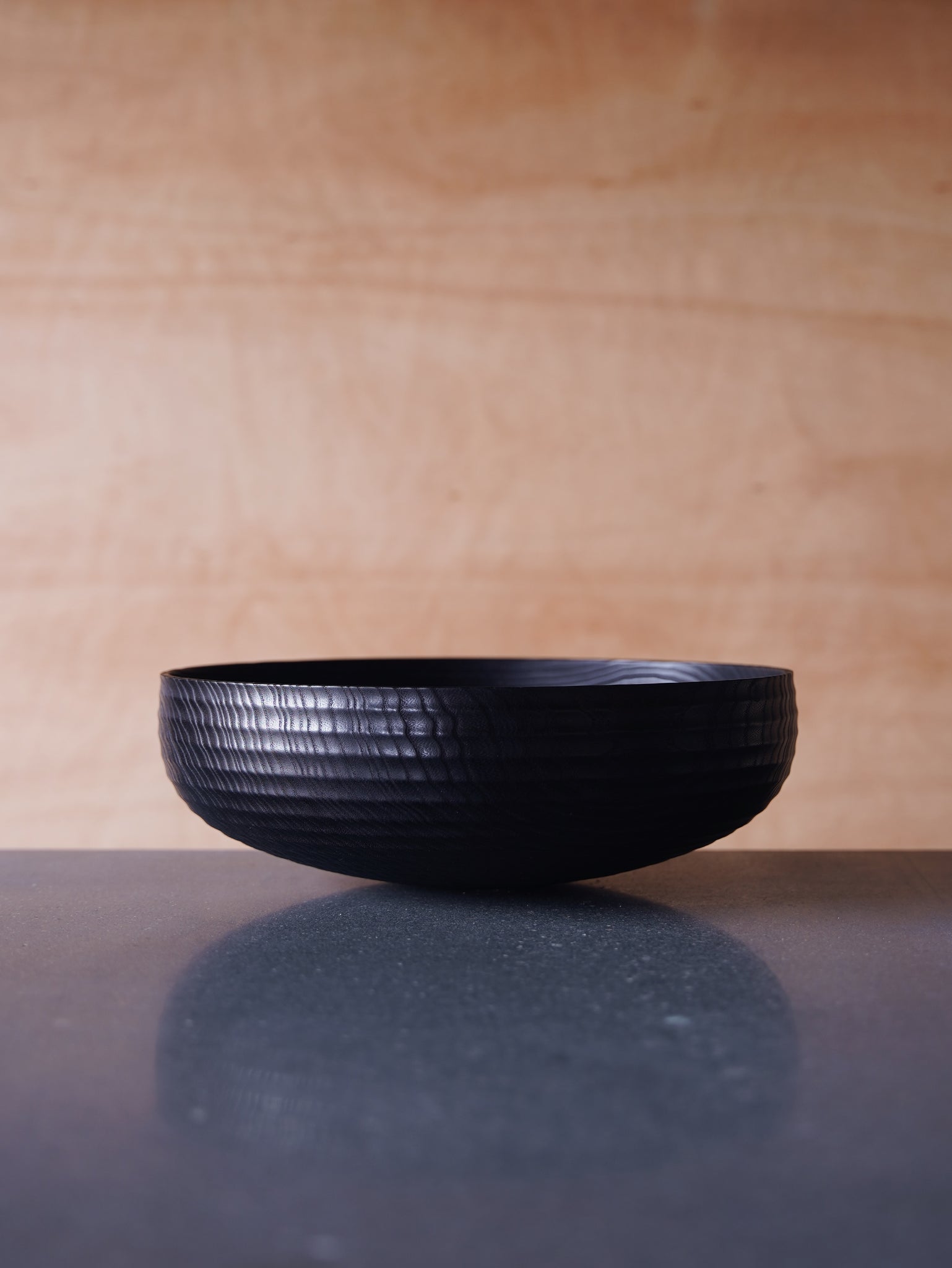 Coved Yakisugi Bowl - in Ash