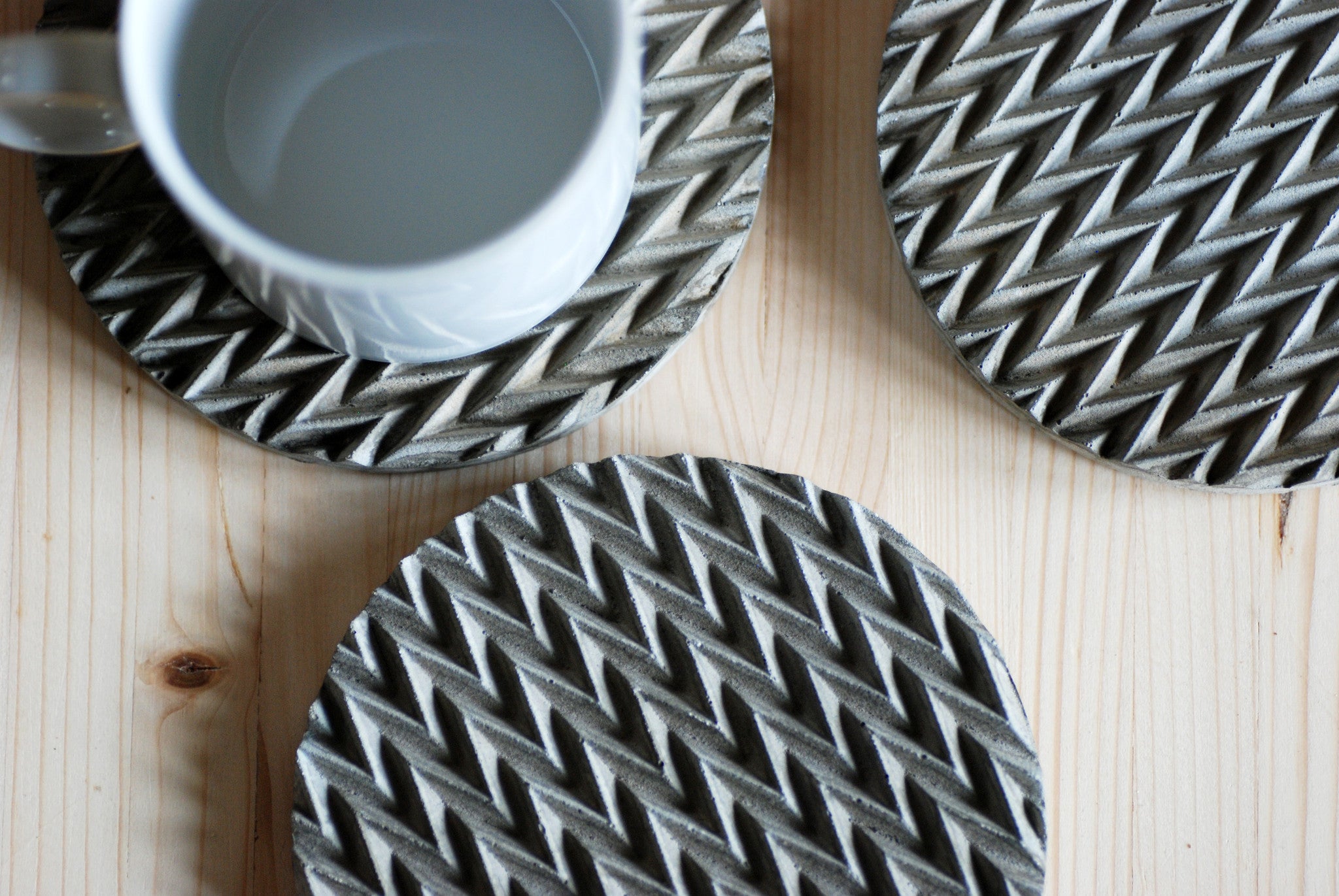 Origami Concrete Coaster