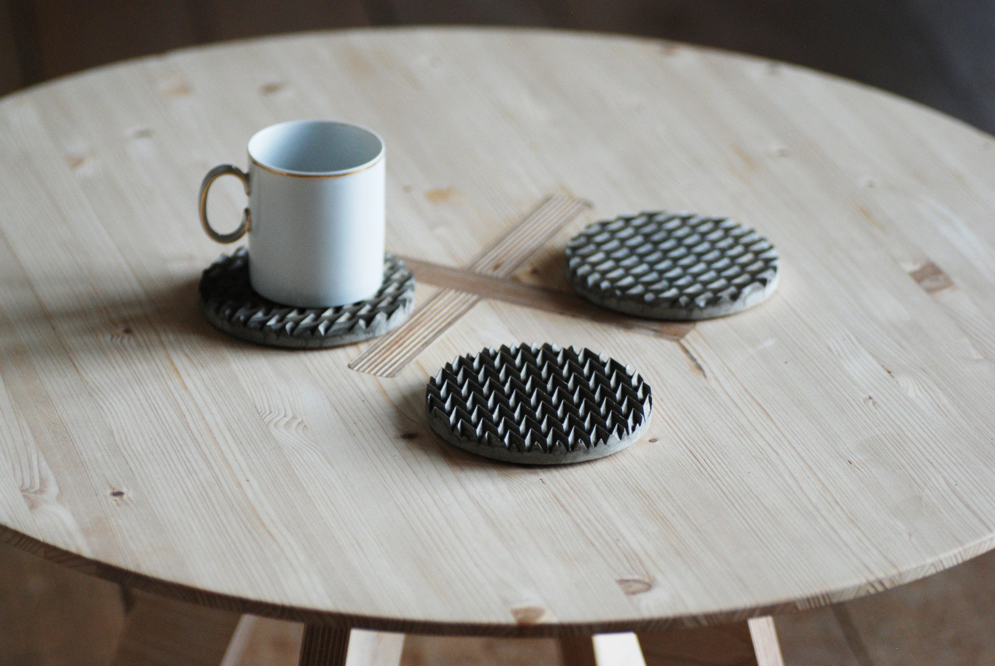 Origami Concrete Coaster