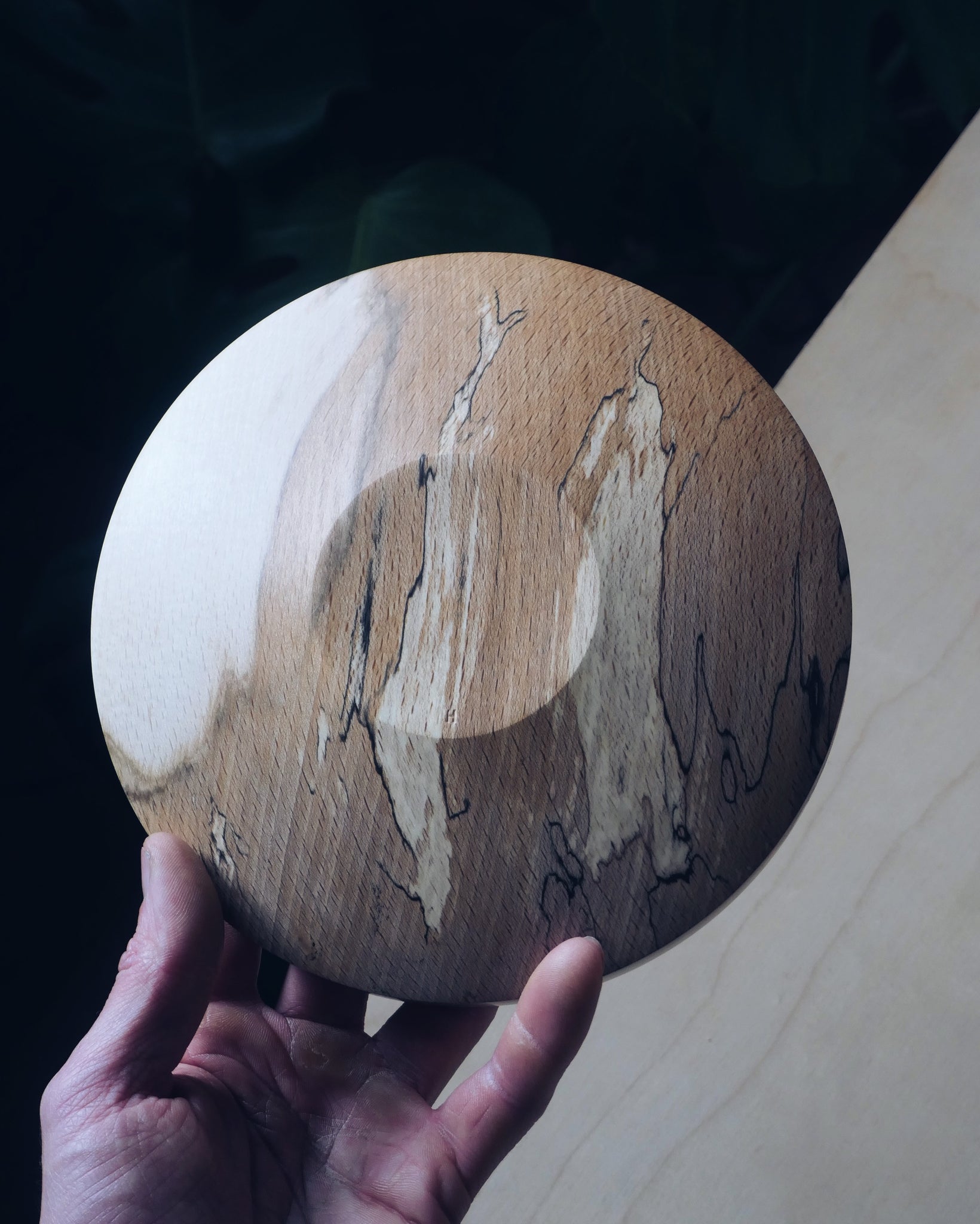 Plate - in Spalted Beech