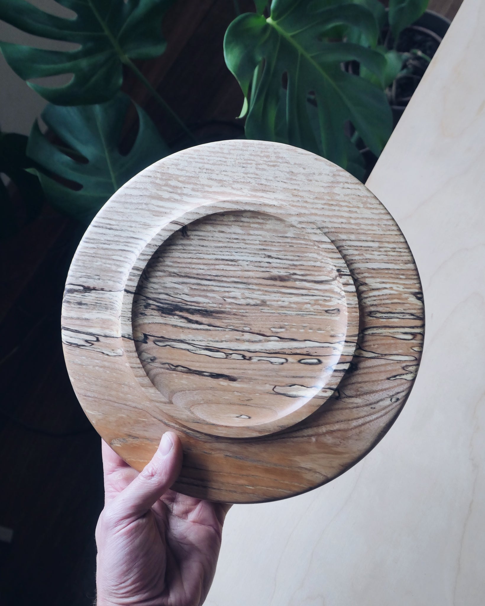 Plate - in Spalted Ash