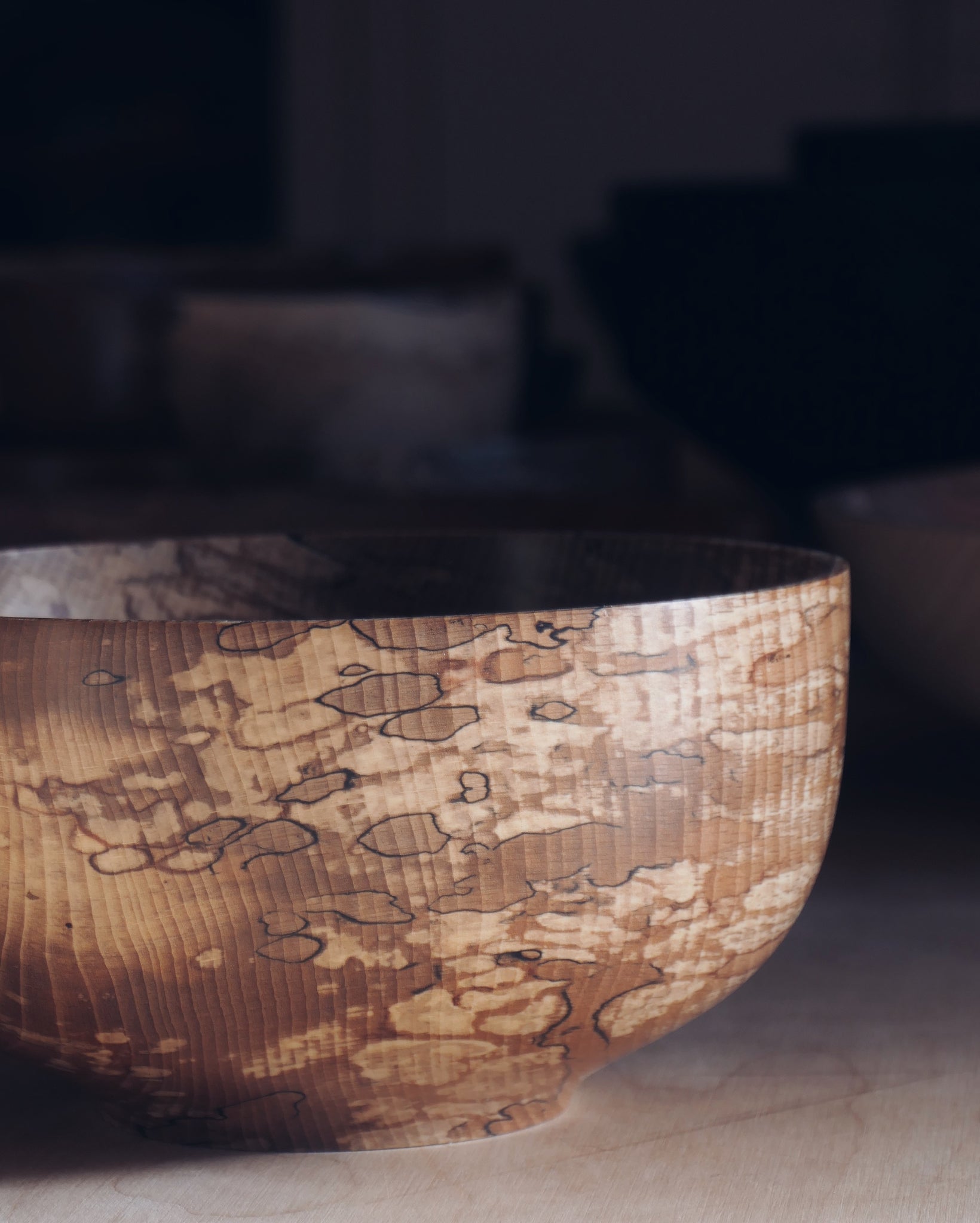 Bowl - in Spalted Beech