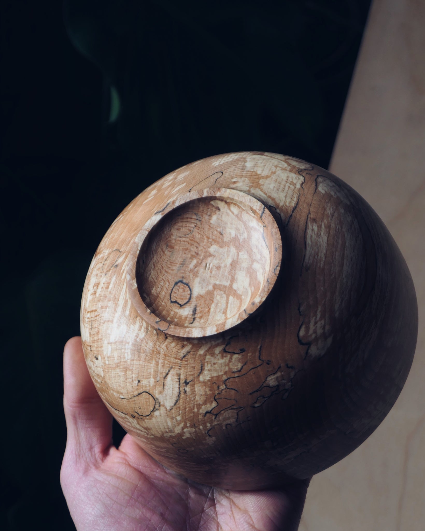 Bowl - in Spalted Beech