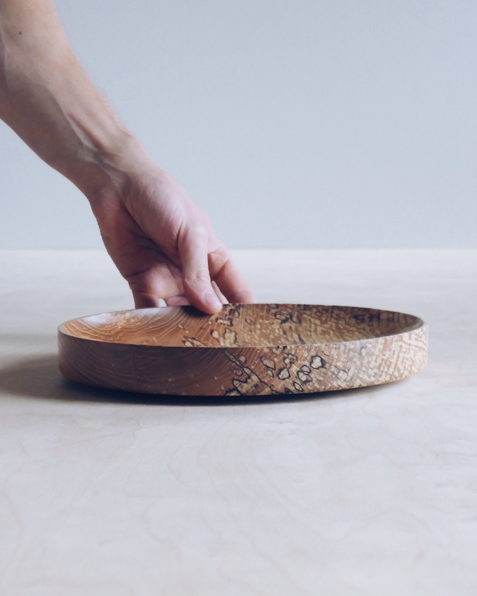 Plate - in Spalted Ash