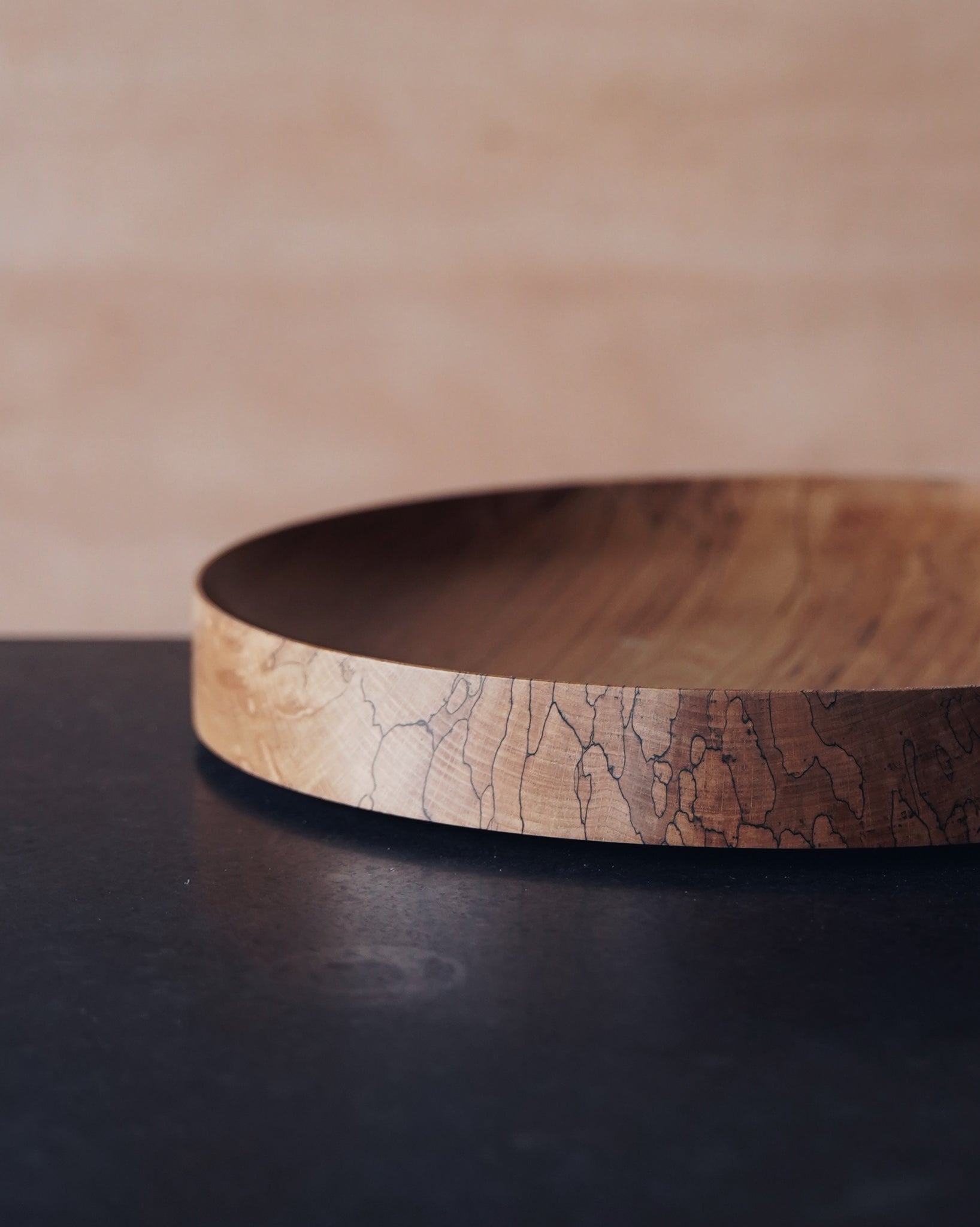 Low Bowl - in Spalted Beech
