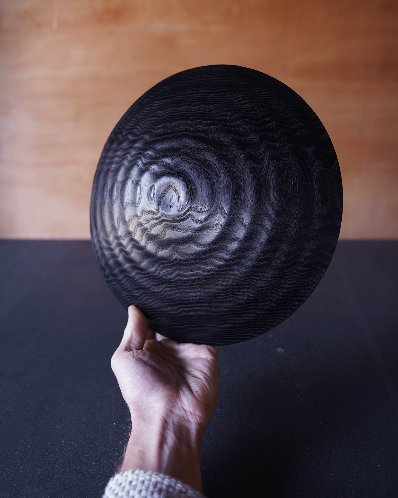 Wave Yakisugi Bowl - in Ash