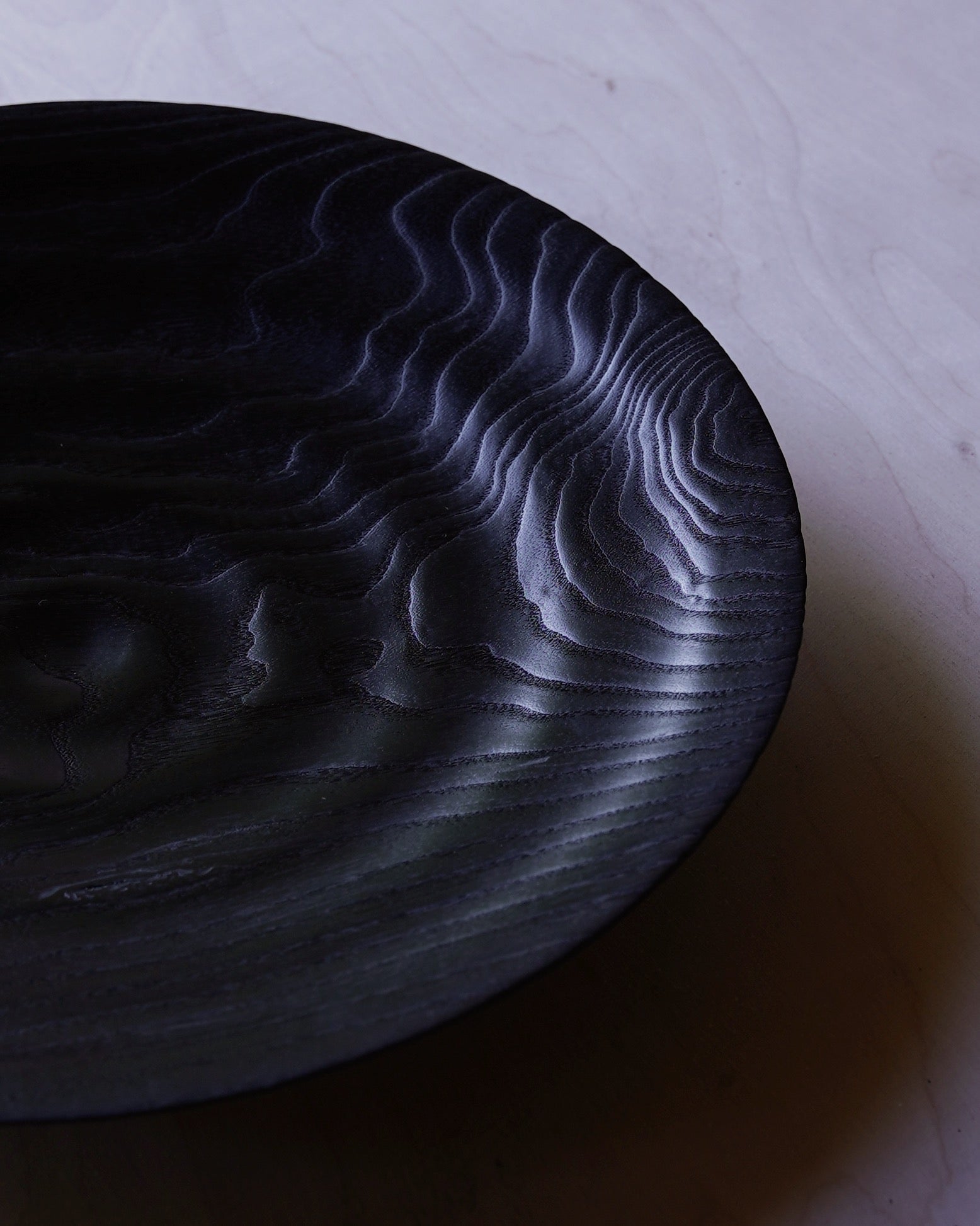 Wave Yakisugi Platter - in Ash