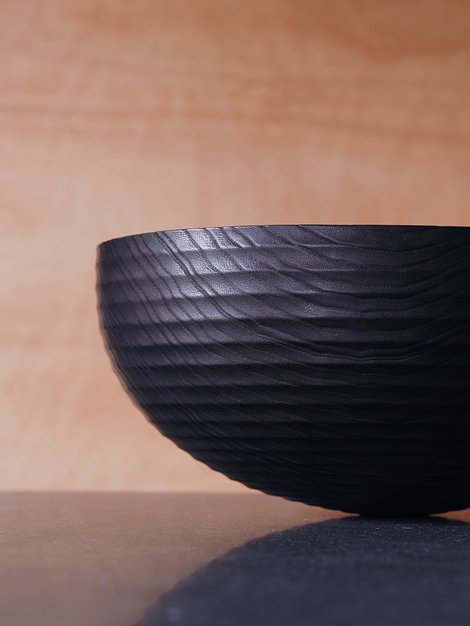 Coved Yakisugi Bowl - in Ash