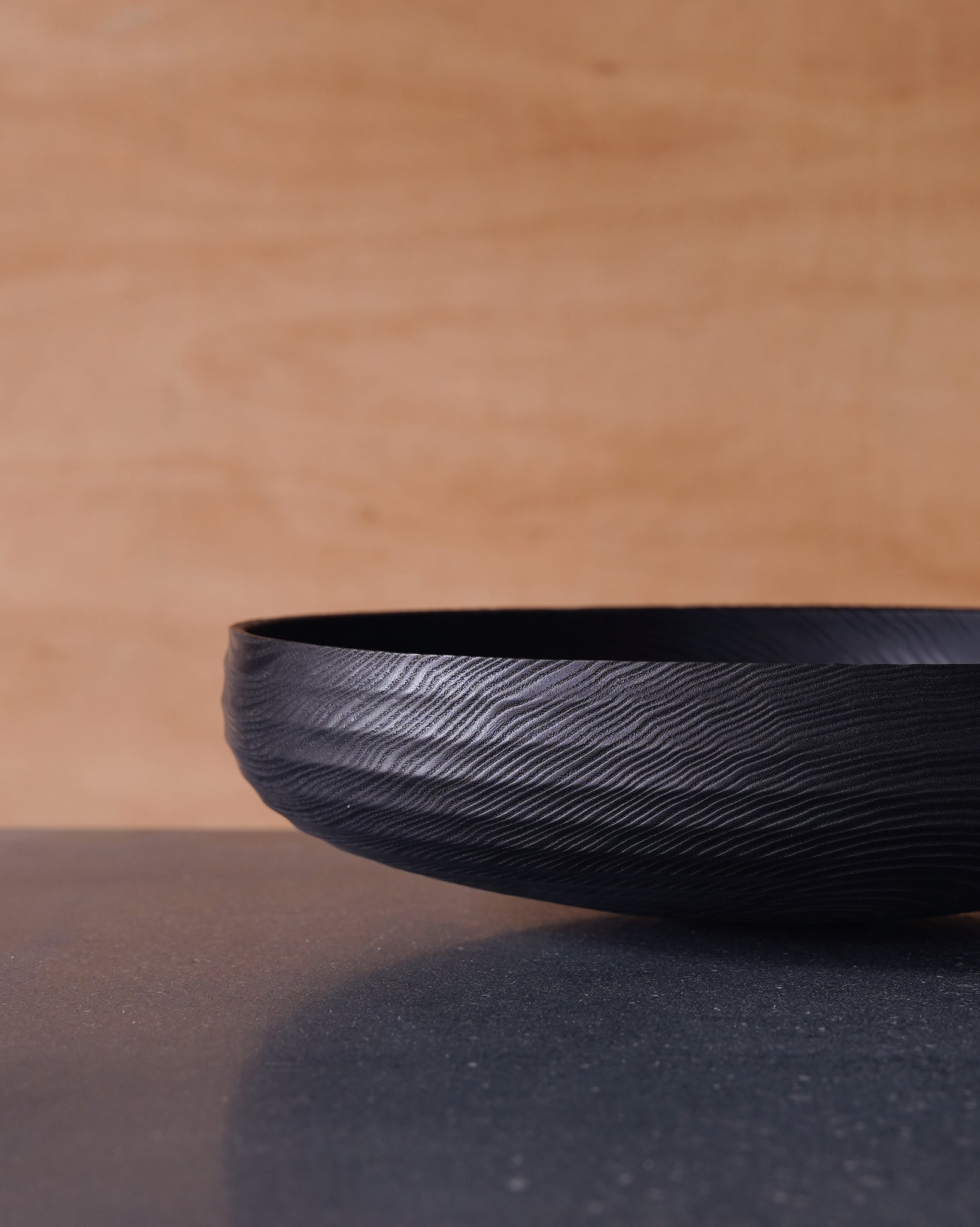 Coved Yakisugi Bowl - in Ash