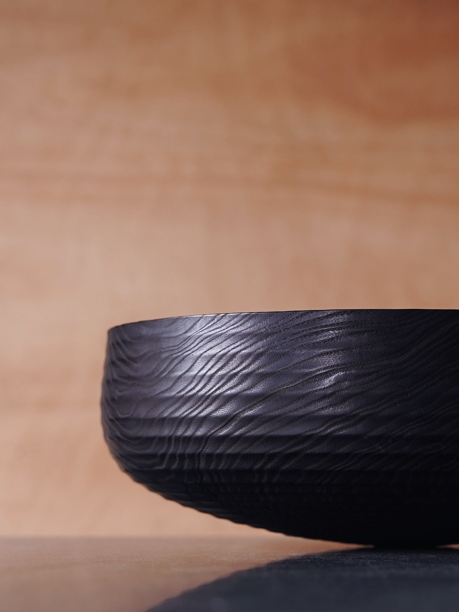 Coved Yakisugi Bowl - in Ash