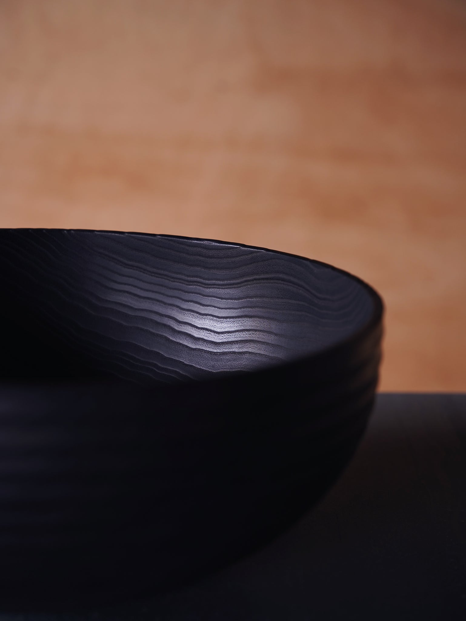Coved Yakisugi Bowl - in Ash