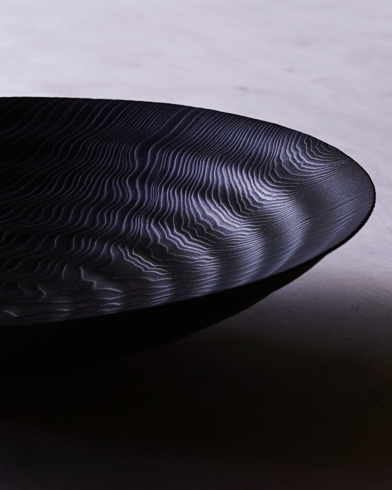 Wave Yakisugi Bowl - in Ash