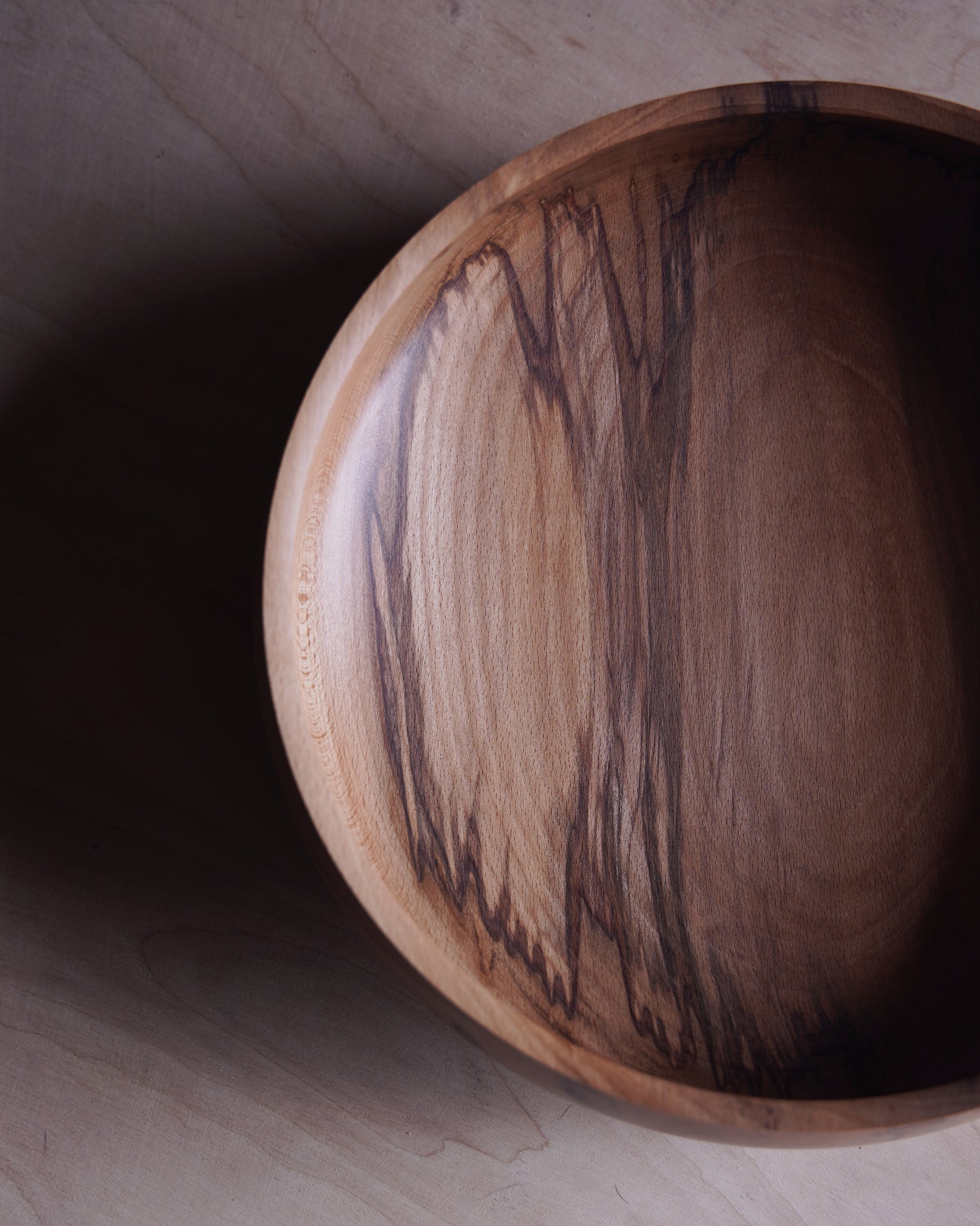 Lipped Bowl - in Flamed Beech