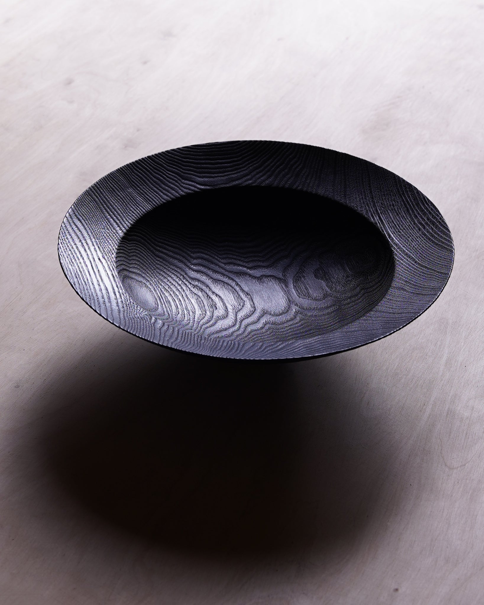 Coved Yakisugi Bowl - in Ash