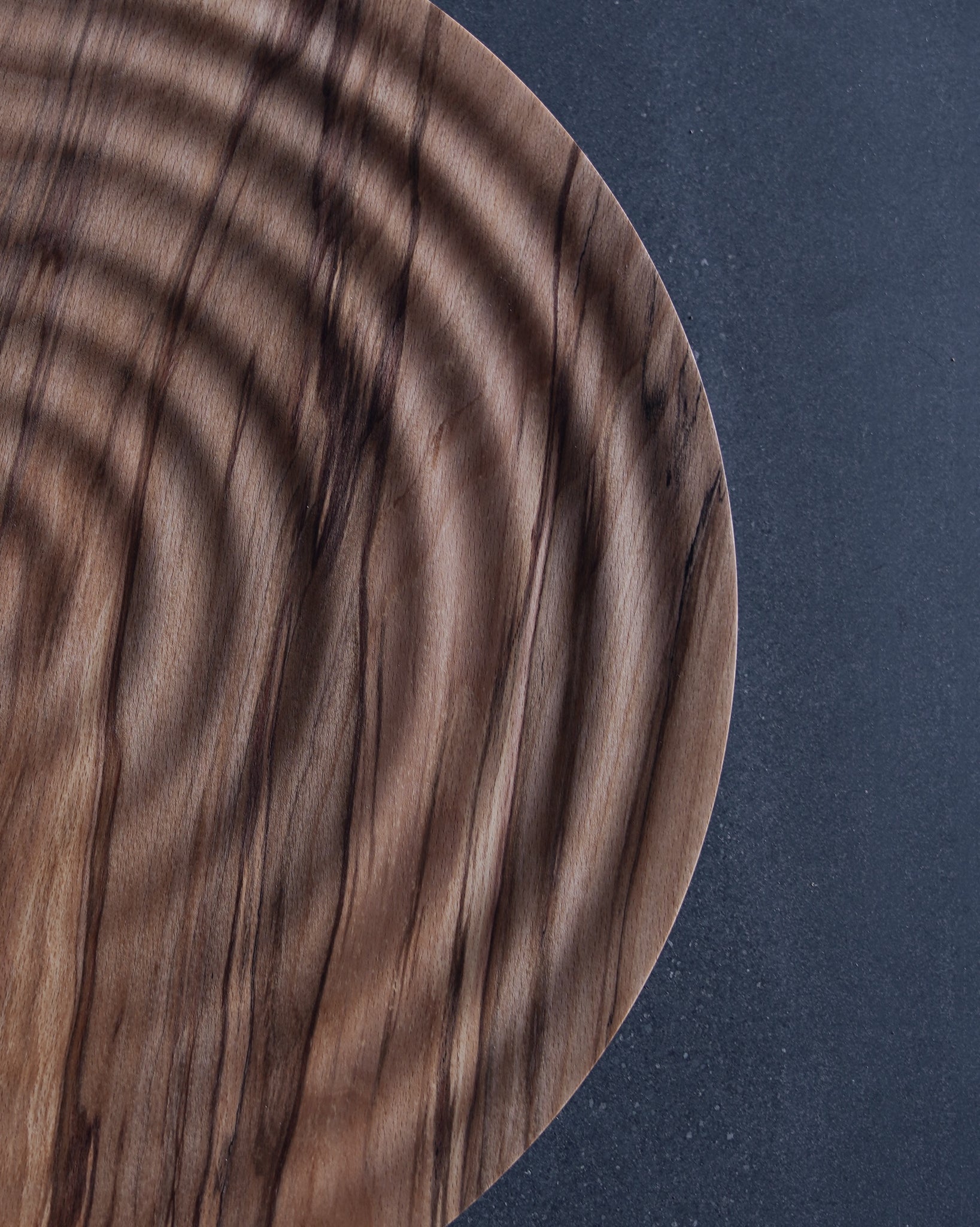 Wave Platter - in Flamed Beech