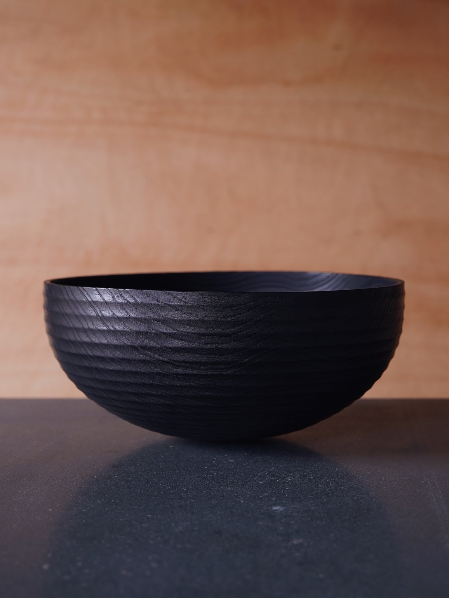 Coved Yakisugi Bowl - in Ash