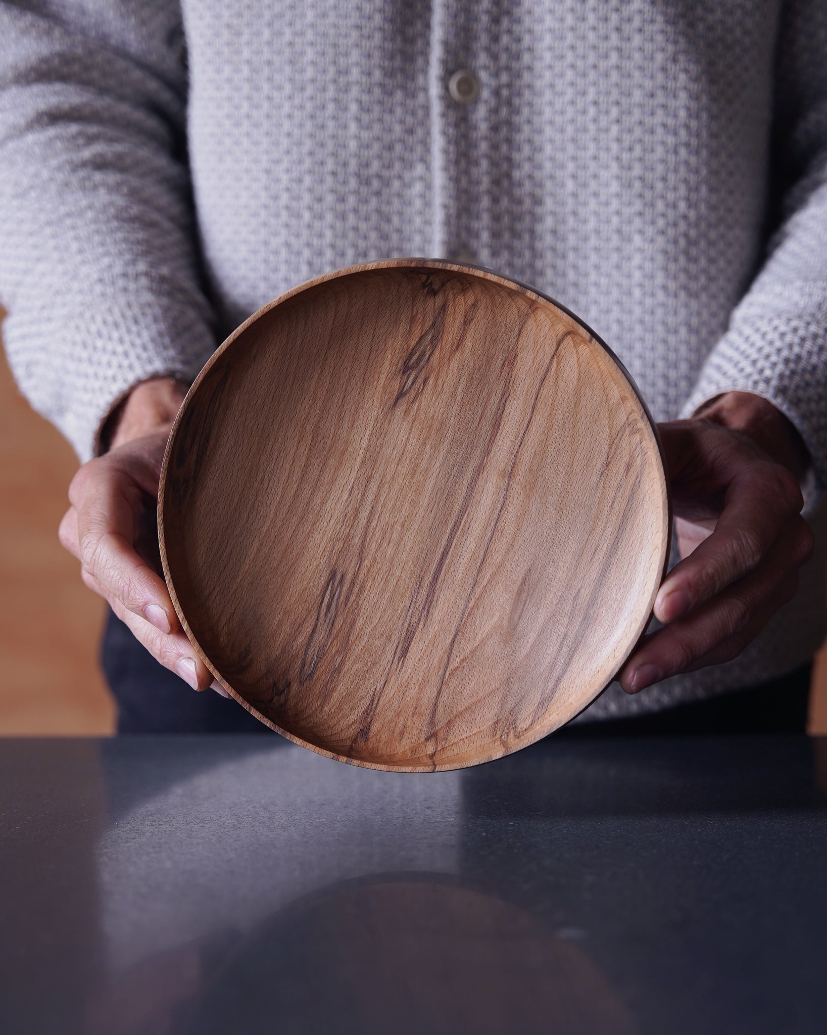 Bowl - in Flamed Beech