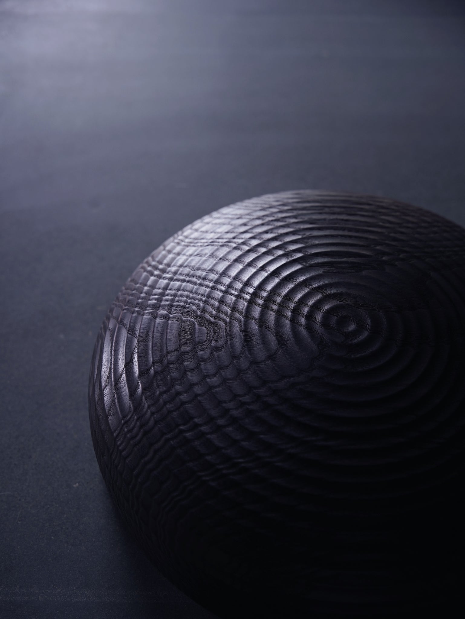 Coved Yakisugi Bowl - in Ash