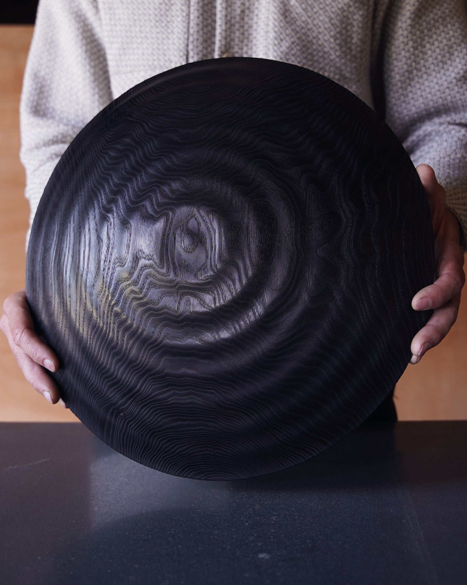 Wave Yakisugi Bowl - in Ash