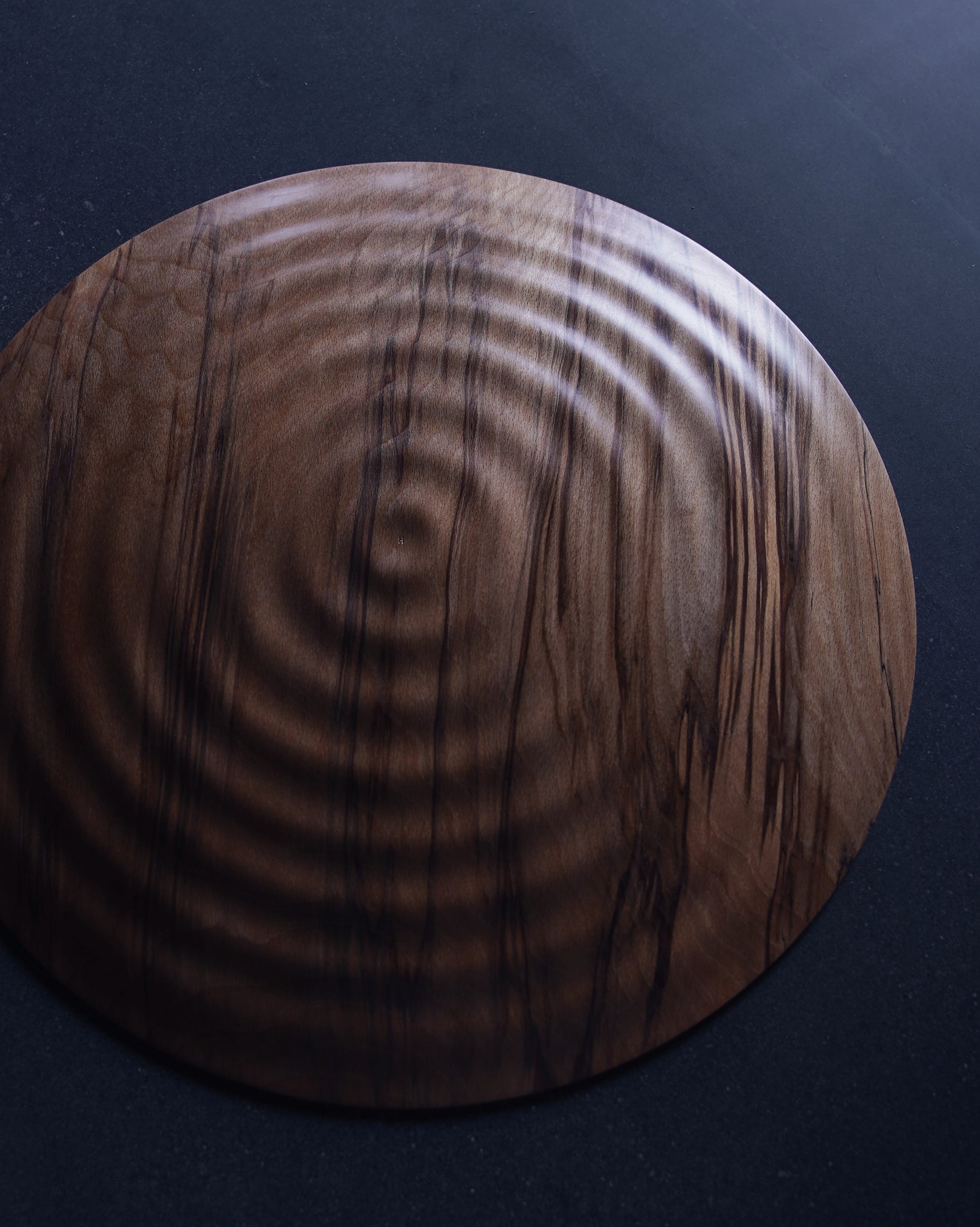 Wave Platter - in Flamed Beech